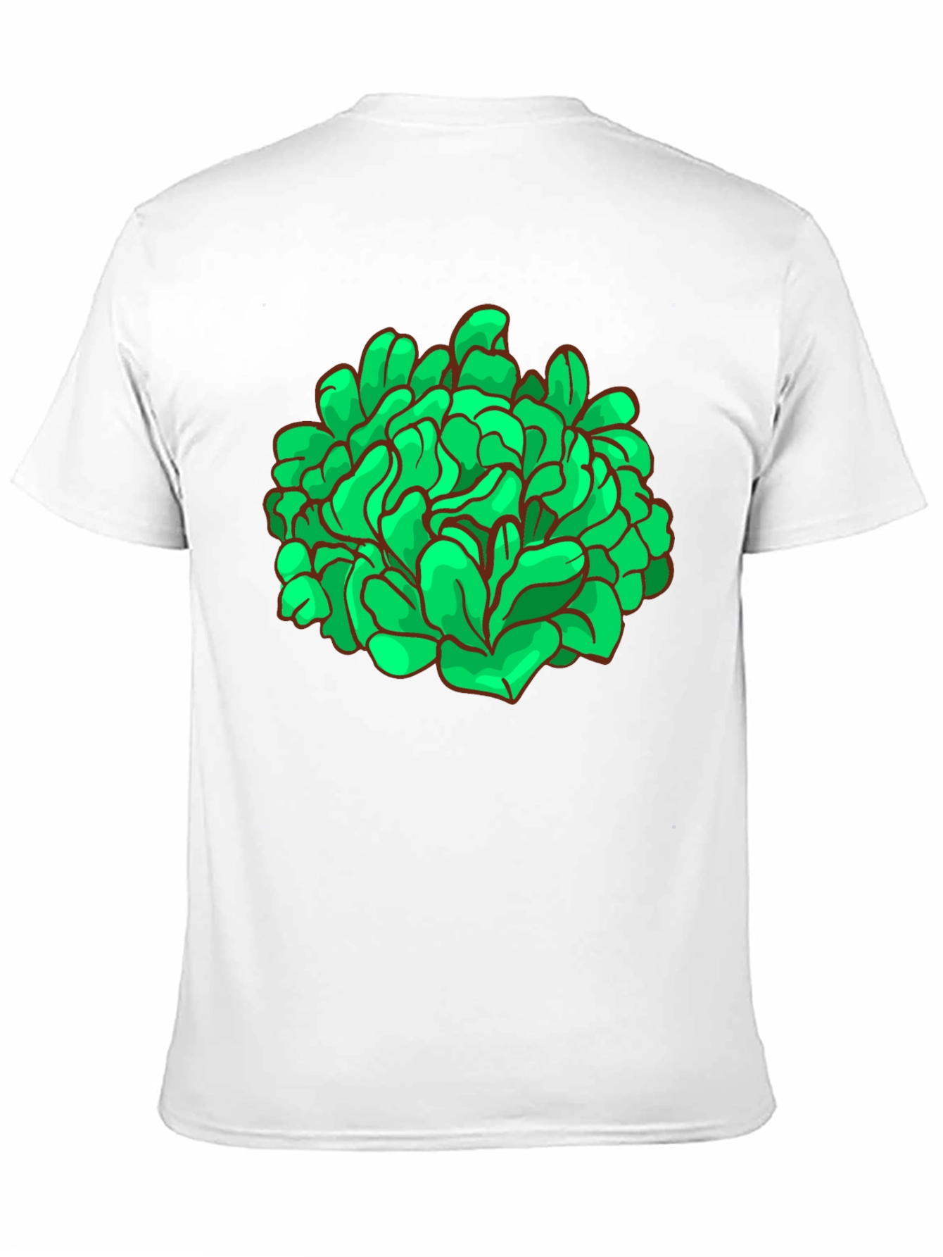 Abstract Green Graphic Print Black T-Shirt