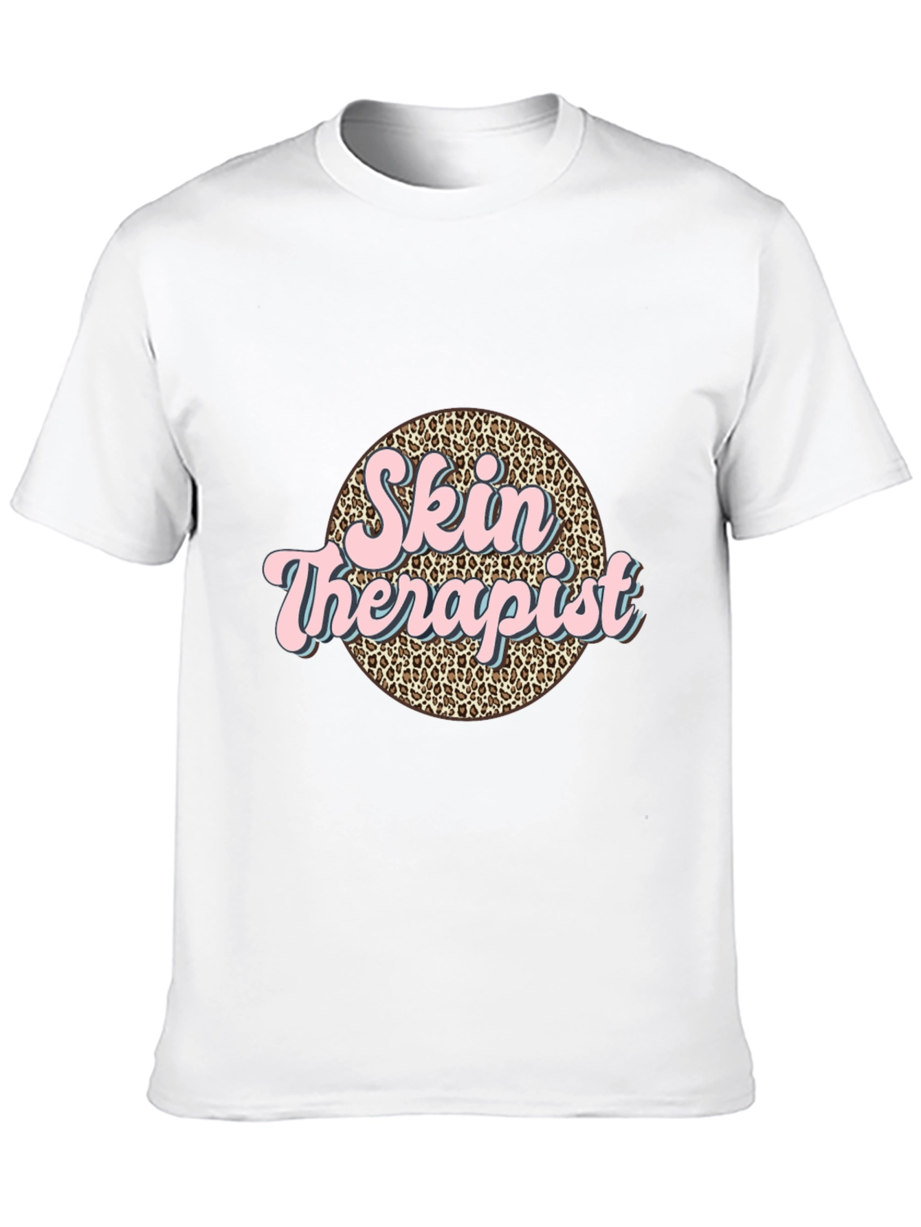 Skin Therapist Leopard Print T-Shirt