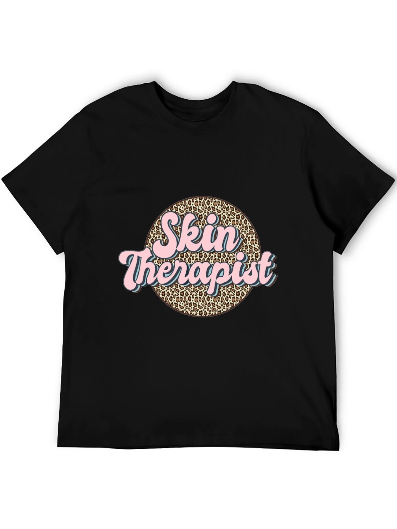 Skin Therapist Leopard Print T-Shirt