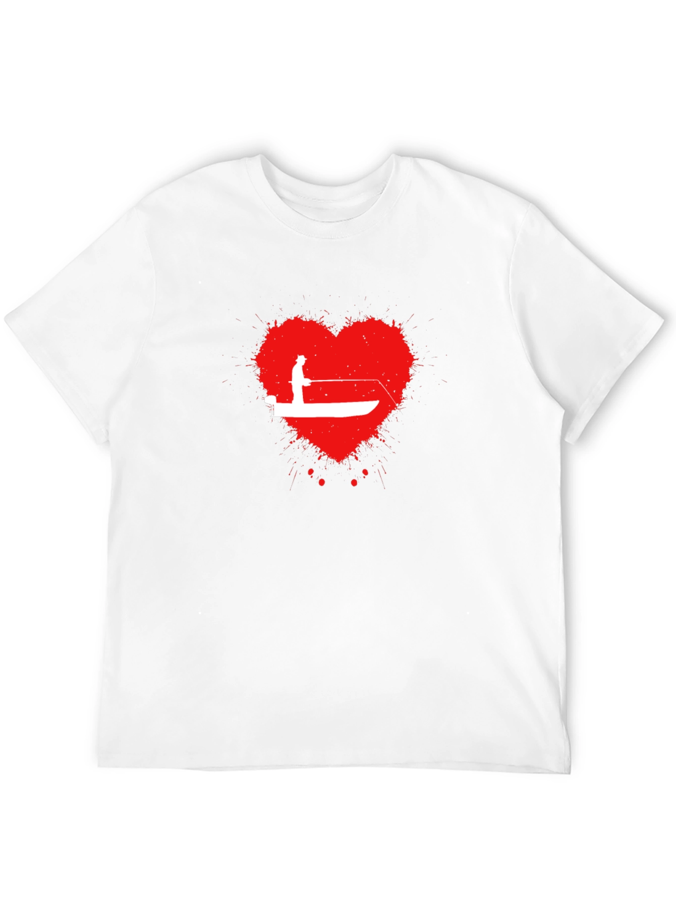 Fishing Heartbeat T-Shirt - Anglers Love
