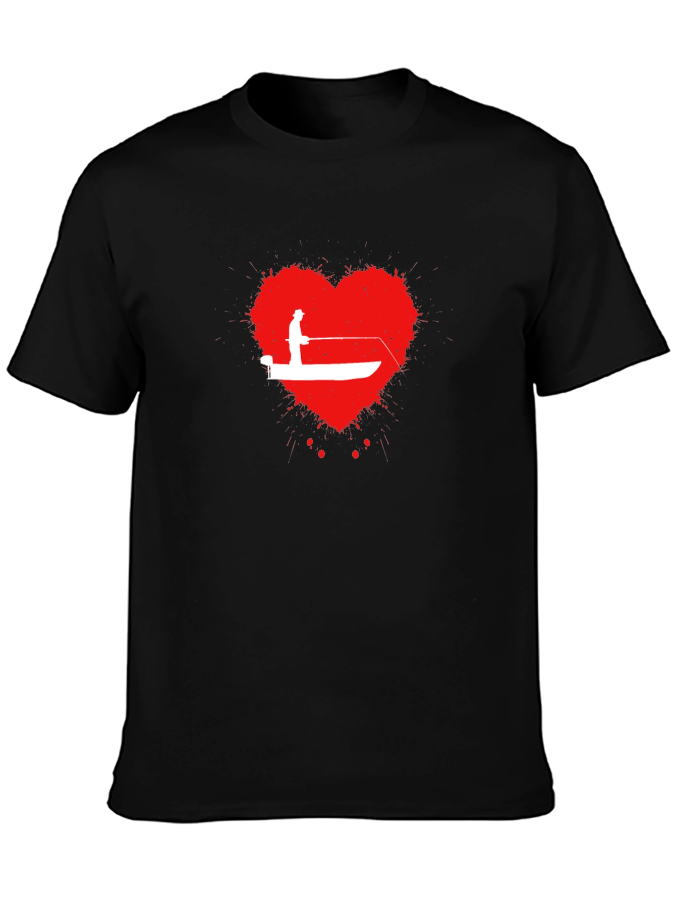 Fishing Heartbeat T-Shirt - Anglers Love