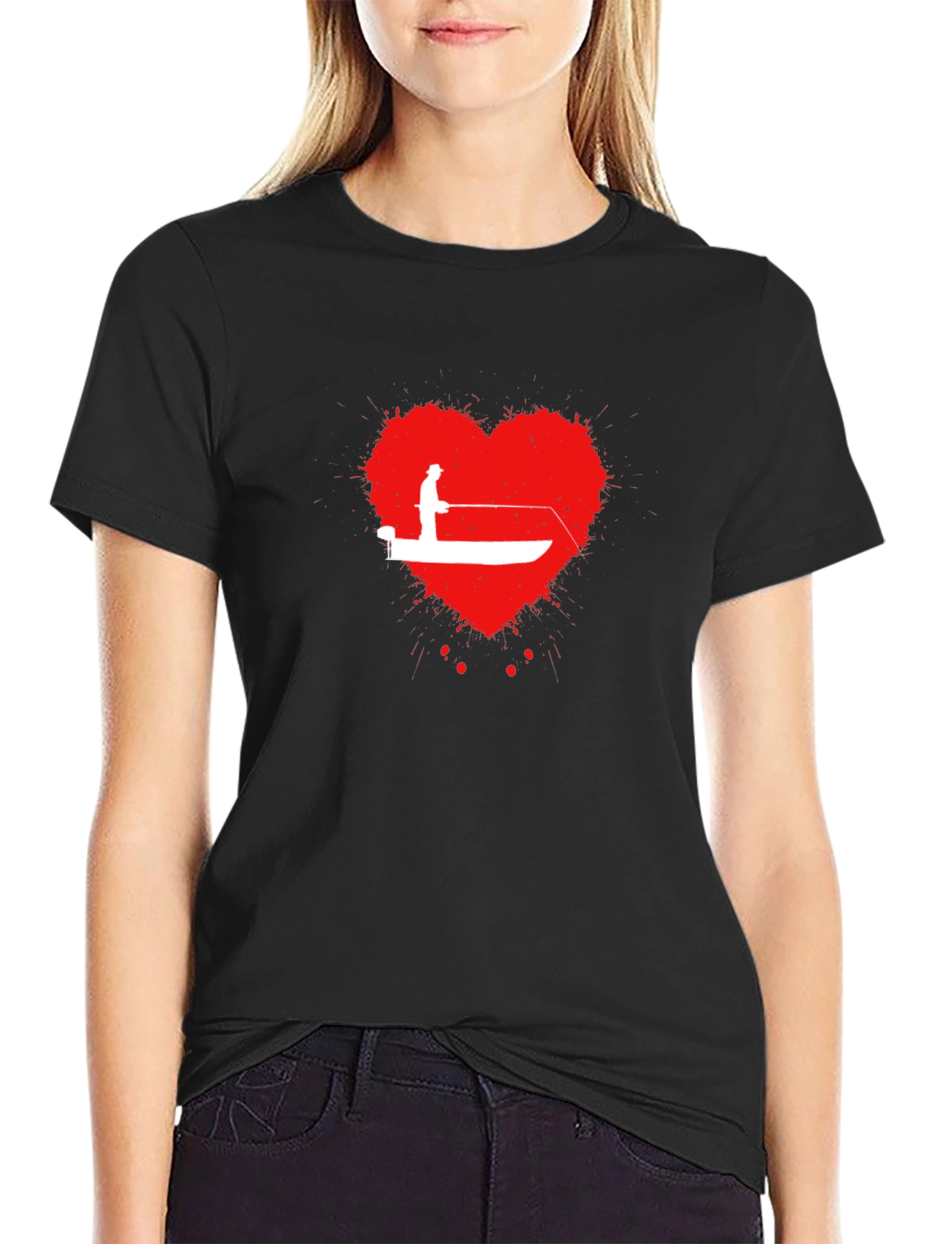 Fishing Heartbeat T-Shirt - Anglers Love