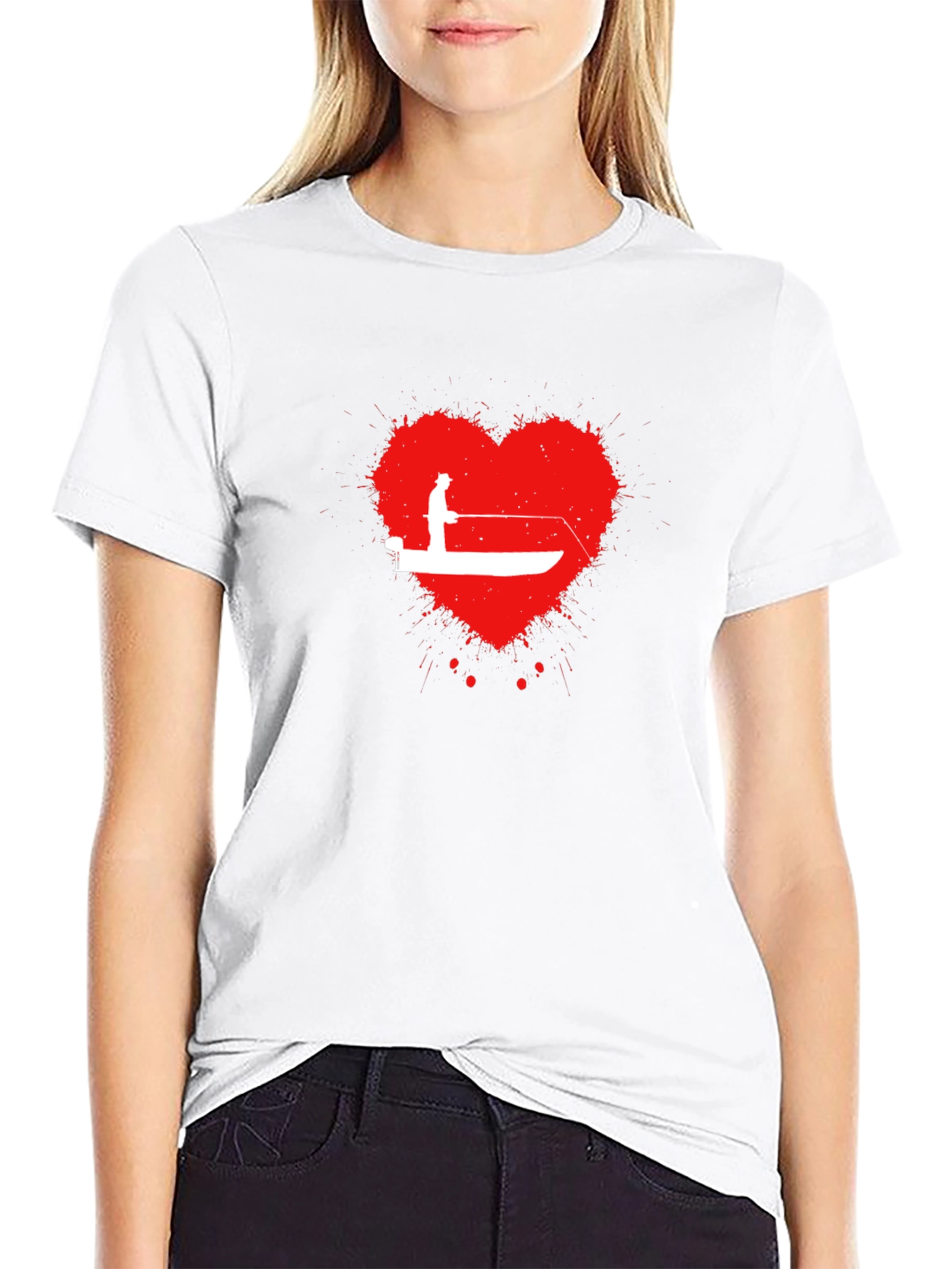 Fishing Heartbeat T-Shirt - Anglers Love