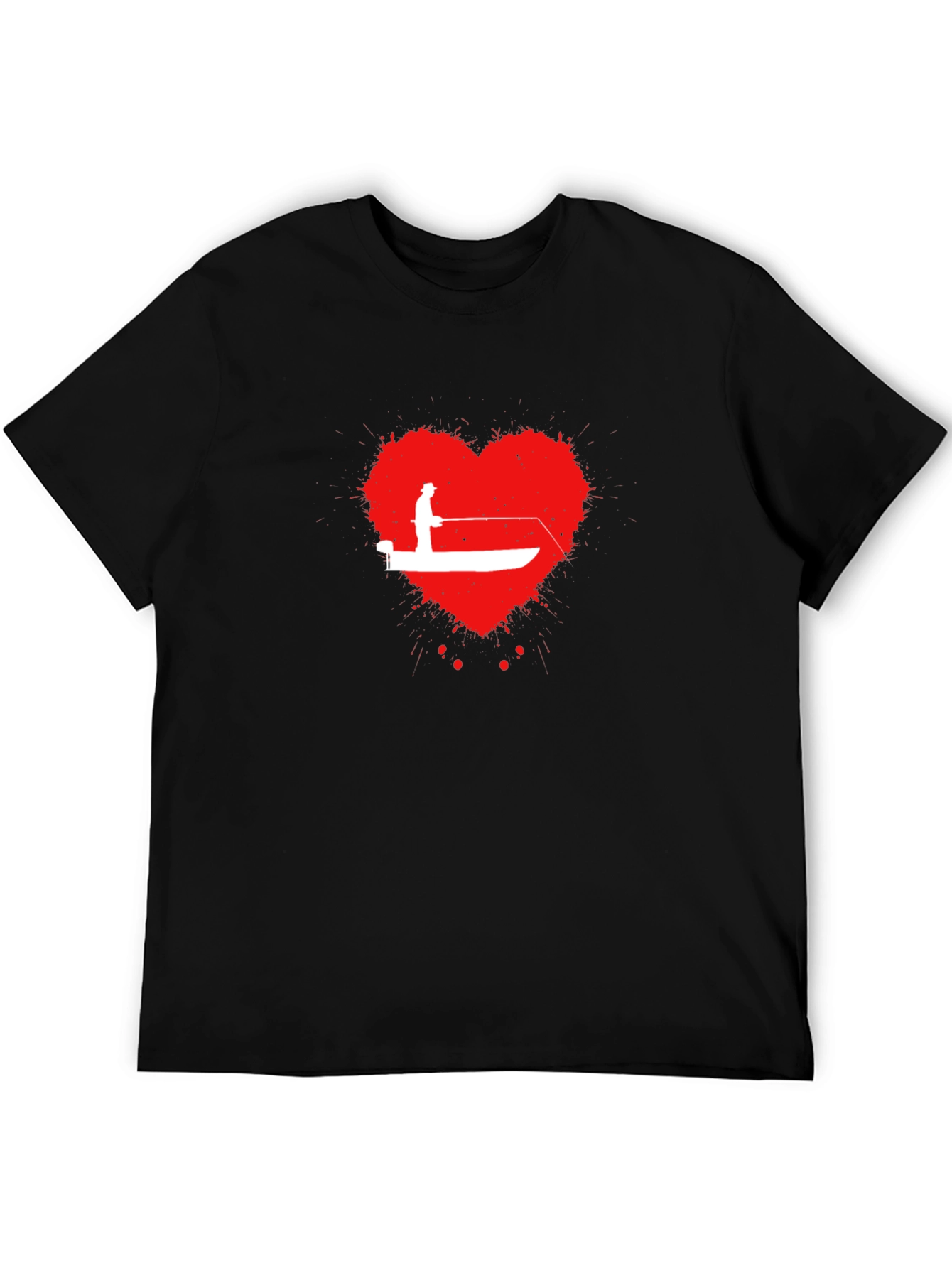Fishing Heartbeat T-Shirt - Anglers Love