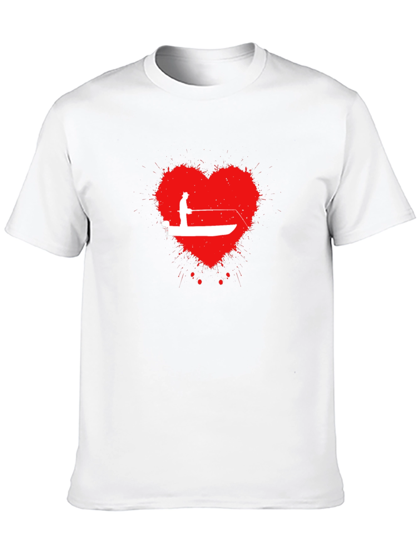 Fishing Heartbeat T-Shirt - Anglers Love