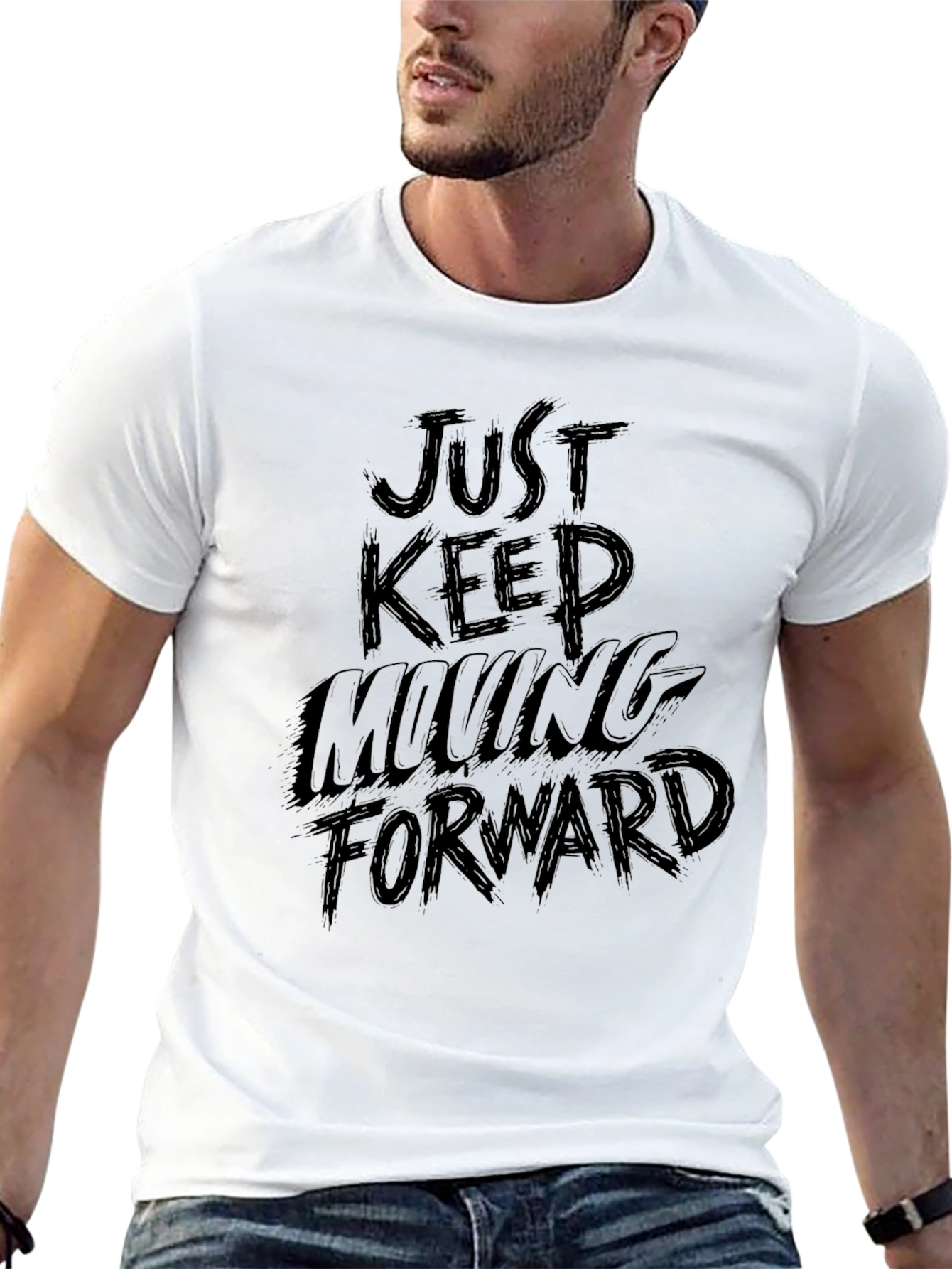 Just Keep Moving Forward Graphic Tee