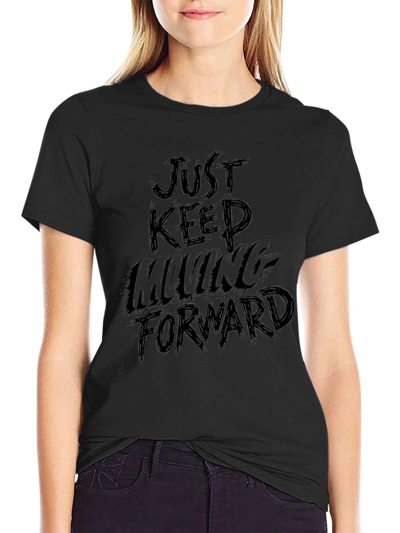 Just Keep Moving Forward Graphic Tee