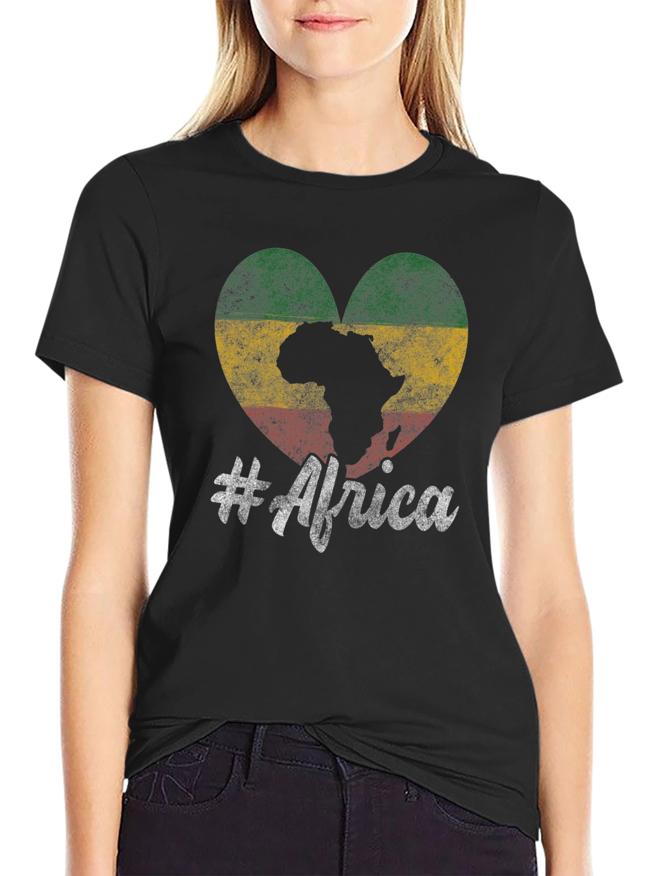 Africa Heart Flag T-Shirt