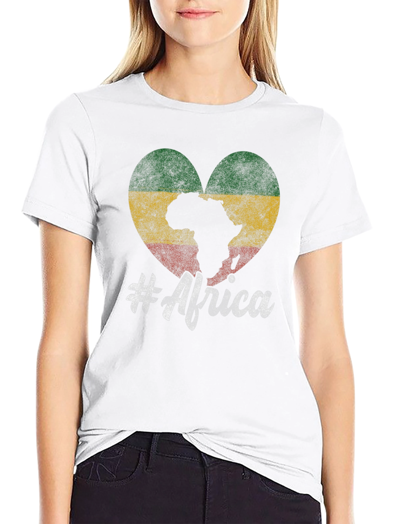 Africa Heart Flag T-Shirt