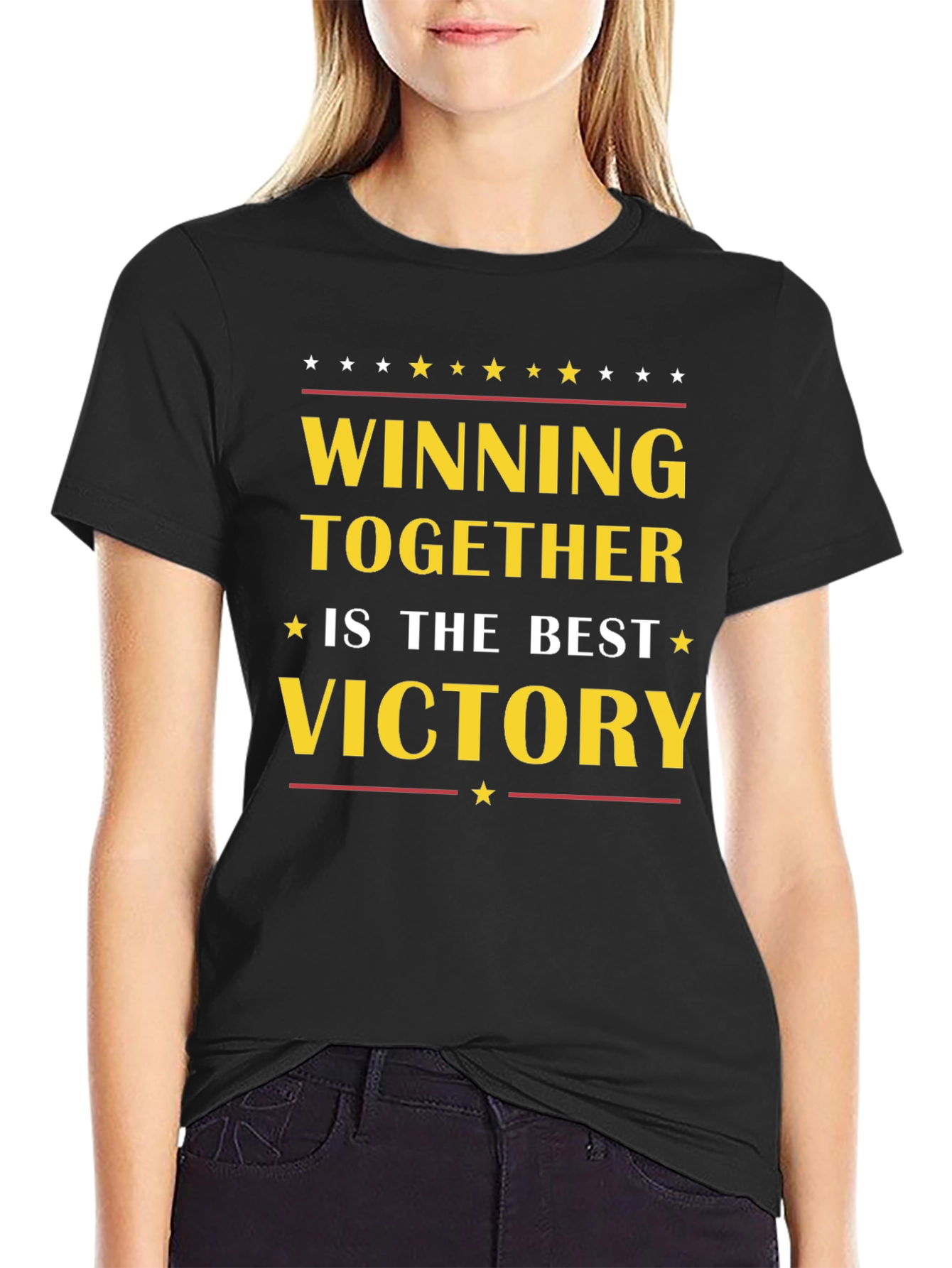 Winning Together Victory T-Shirt - Motivational Tee