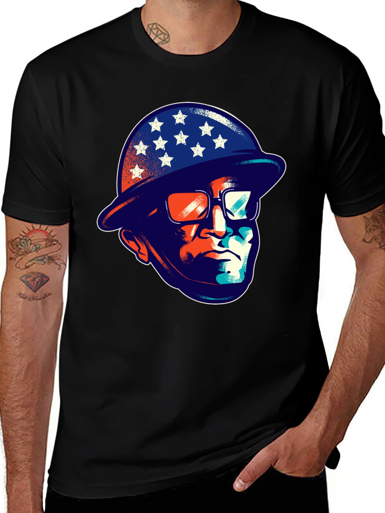 Patriotic Graphic T-Shirt - American Icon Design