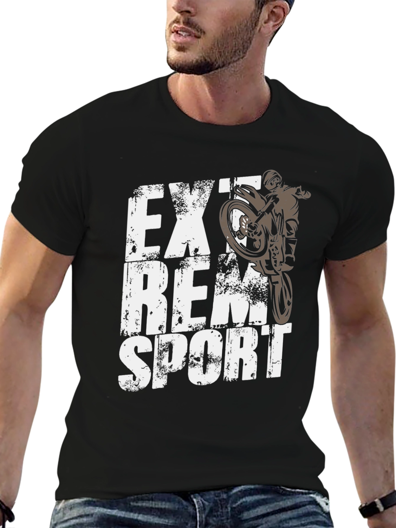 Extreme Sport Graphic Tee - Mens Black T-Shirt