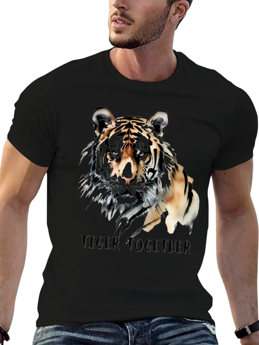 Tiger Together Graphic T-Shirt - Black
