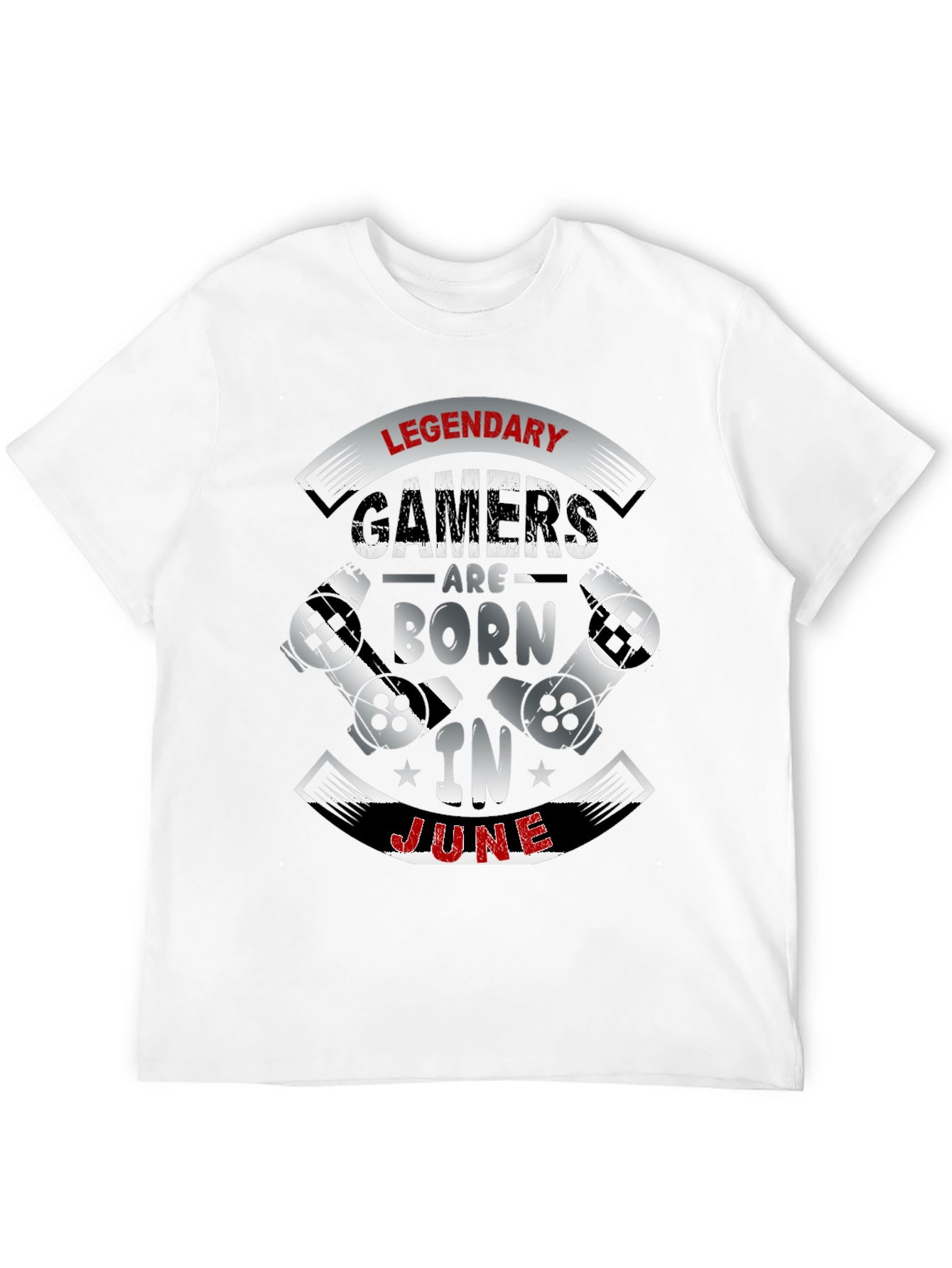 Legendary Gamers Born In June Black T-Shirt