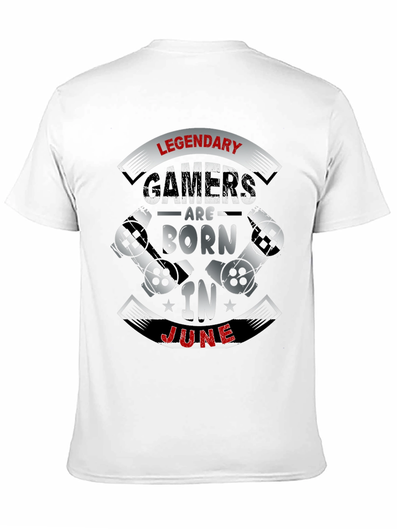 Legendary Gamers Born In June Black T-Shirt