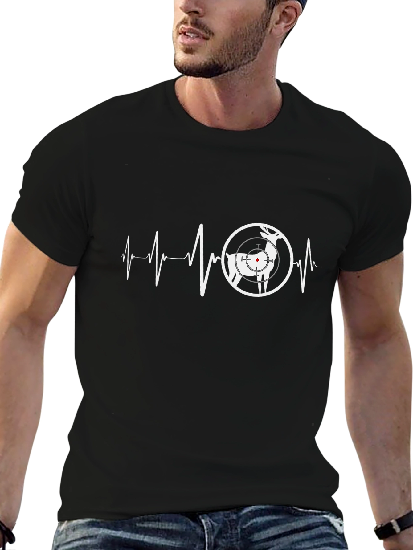 Deer Hunting Heartbeat T-Shirt