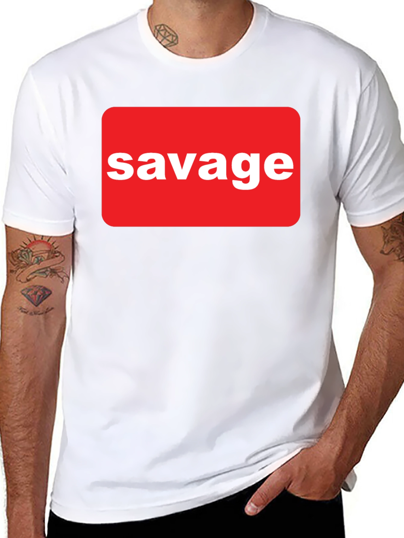 Savage Graphic T-Shirt - Bold Statement Tee