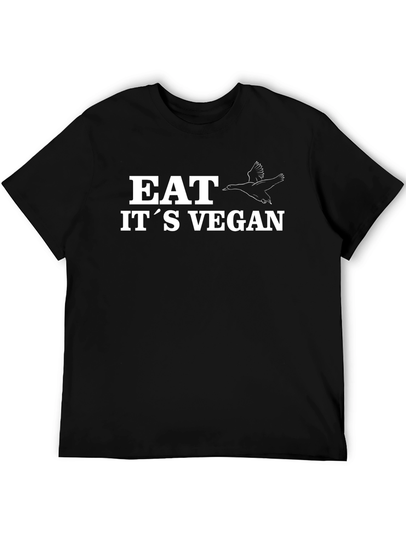 Eat Its Vegan Goose T-Shirt - Black