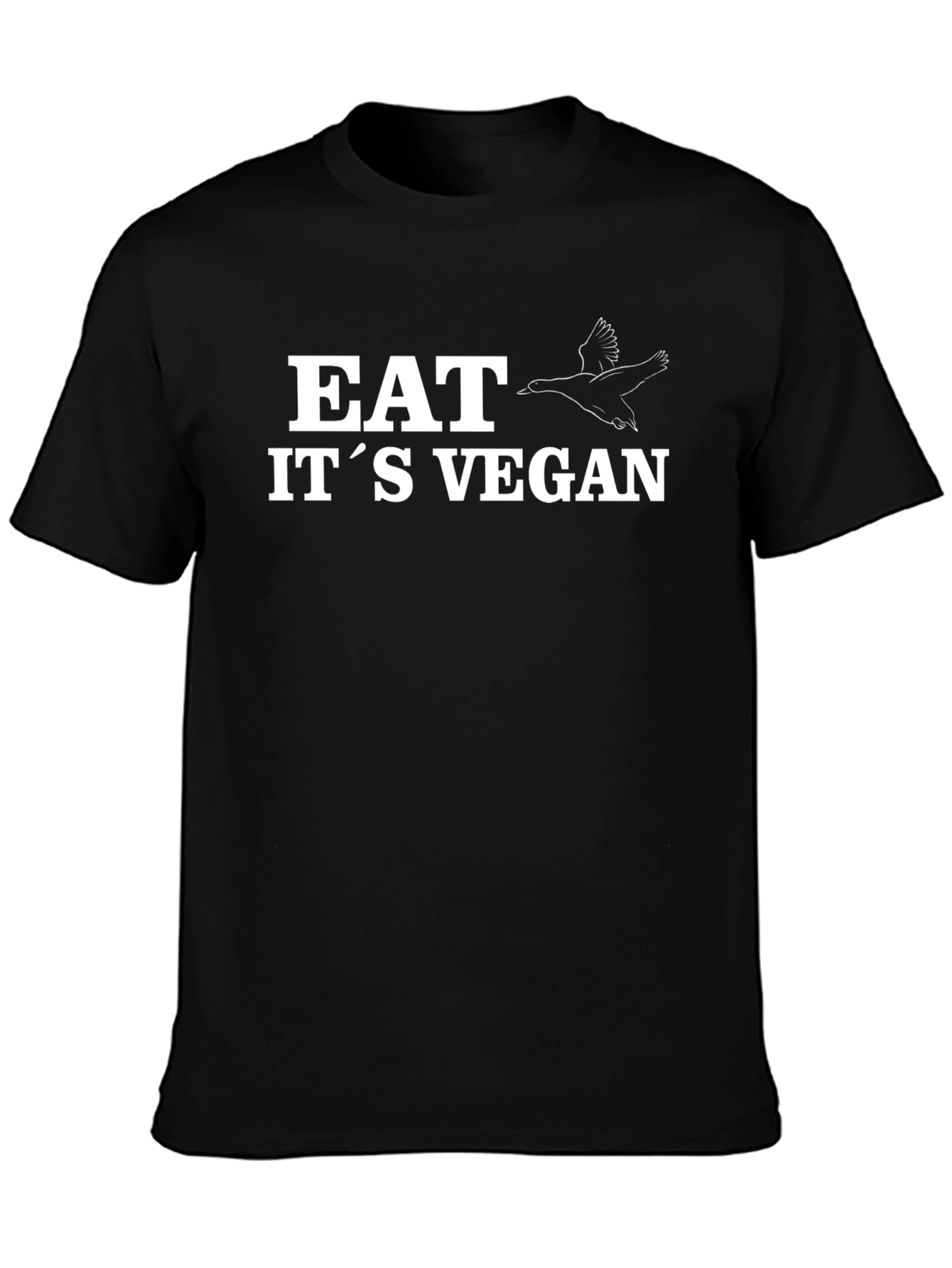 Eat Its Vegan Goose T-Shirt - Black