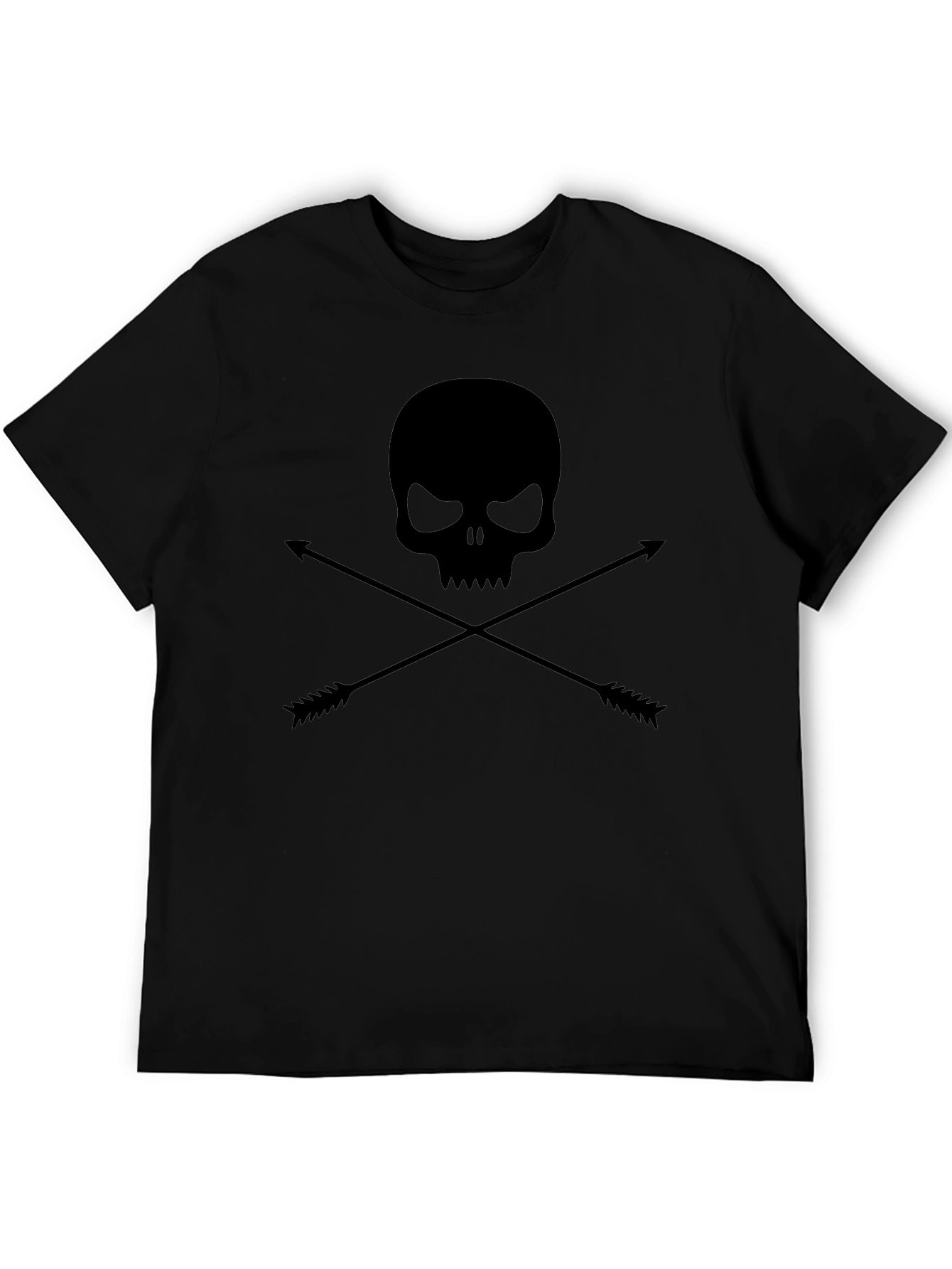 Skull & Arrows Graphic Tee - Mens Black T-Shirt