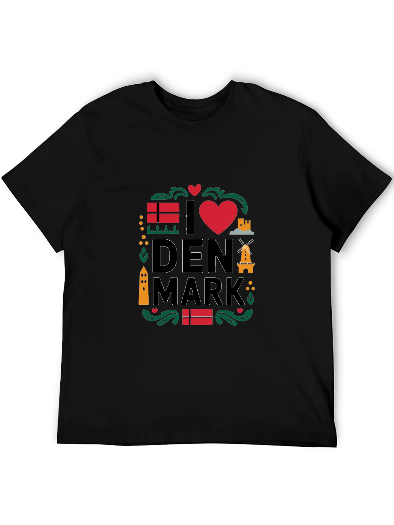 I Love Denmark T-Shirt - Danish Pride Tee