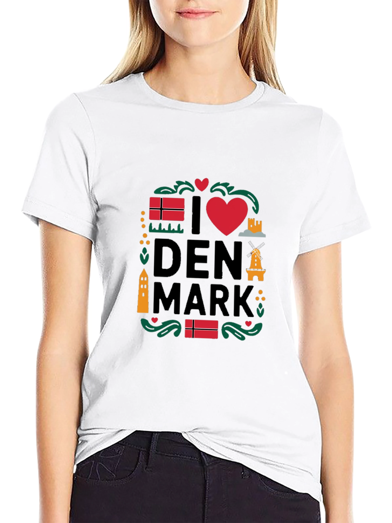 I Love Denmark T-Shirt - Danish Pride Tee