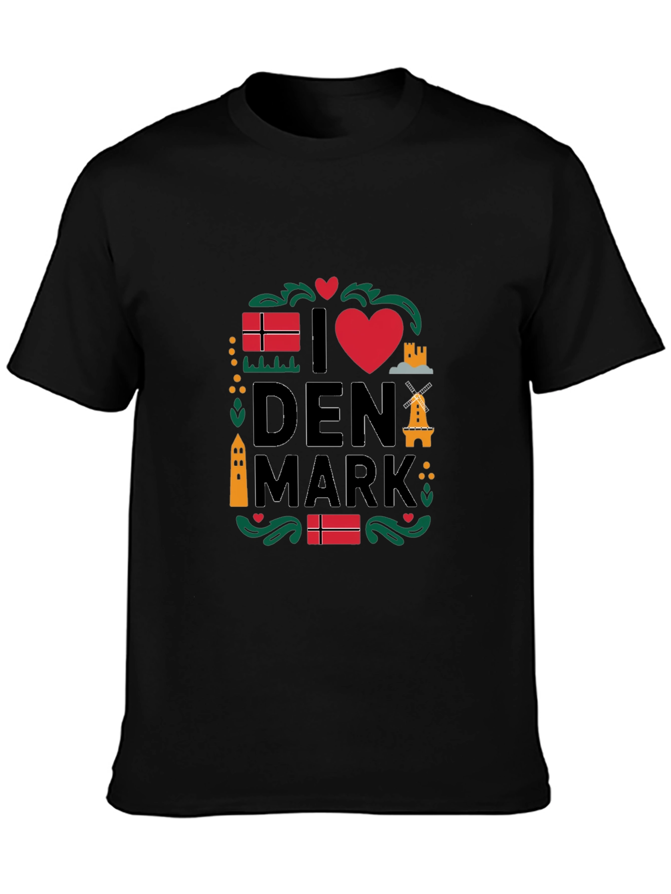 I Love Denmark T-Shirt - Danish Pride Tee