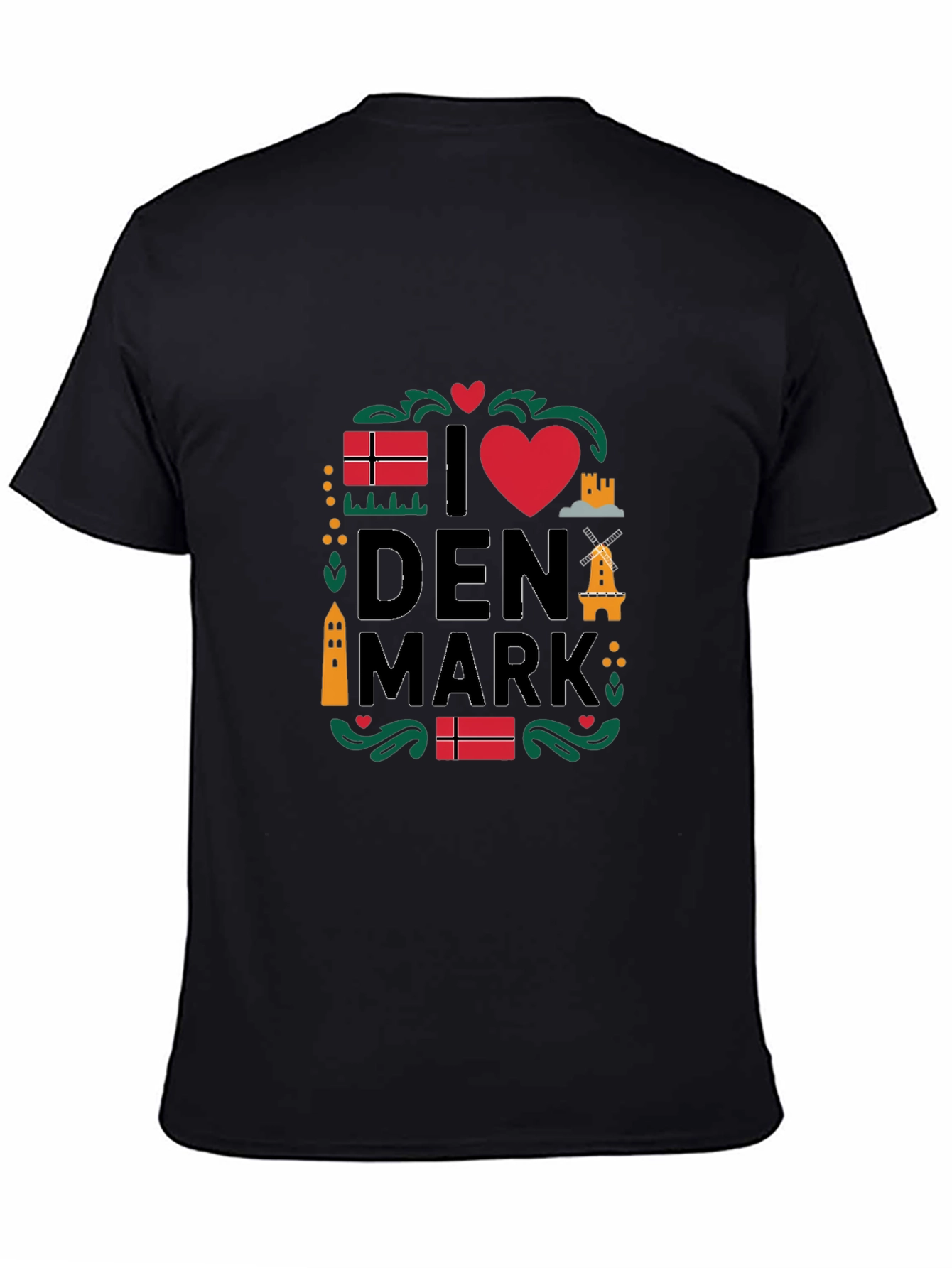 I Love Denmark T-Shirt - Danish Pride Tee