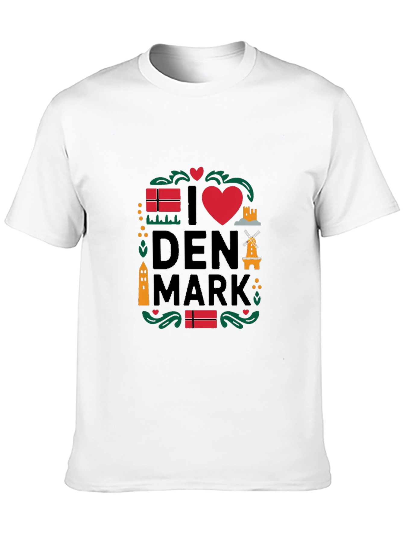 I Love Denmark T-Shirt - Danish Pride Tee