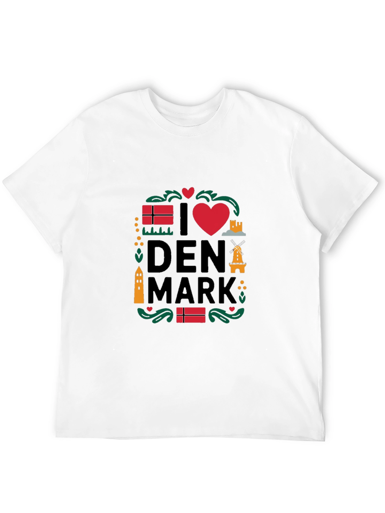 I Love Denmark T-Shirt - Danish Pride Tee