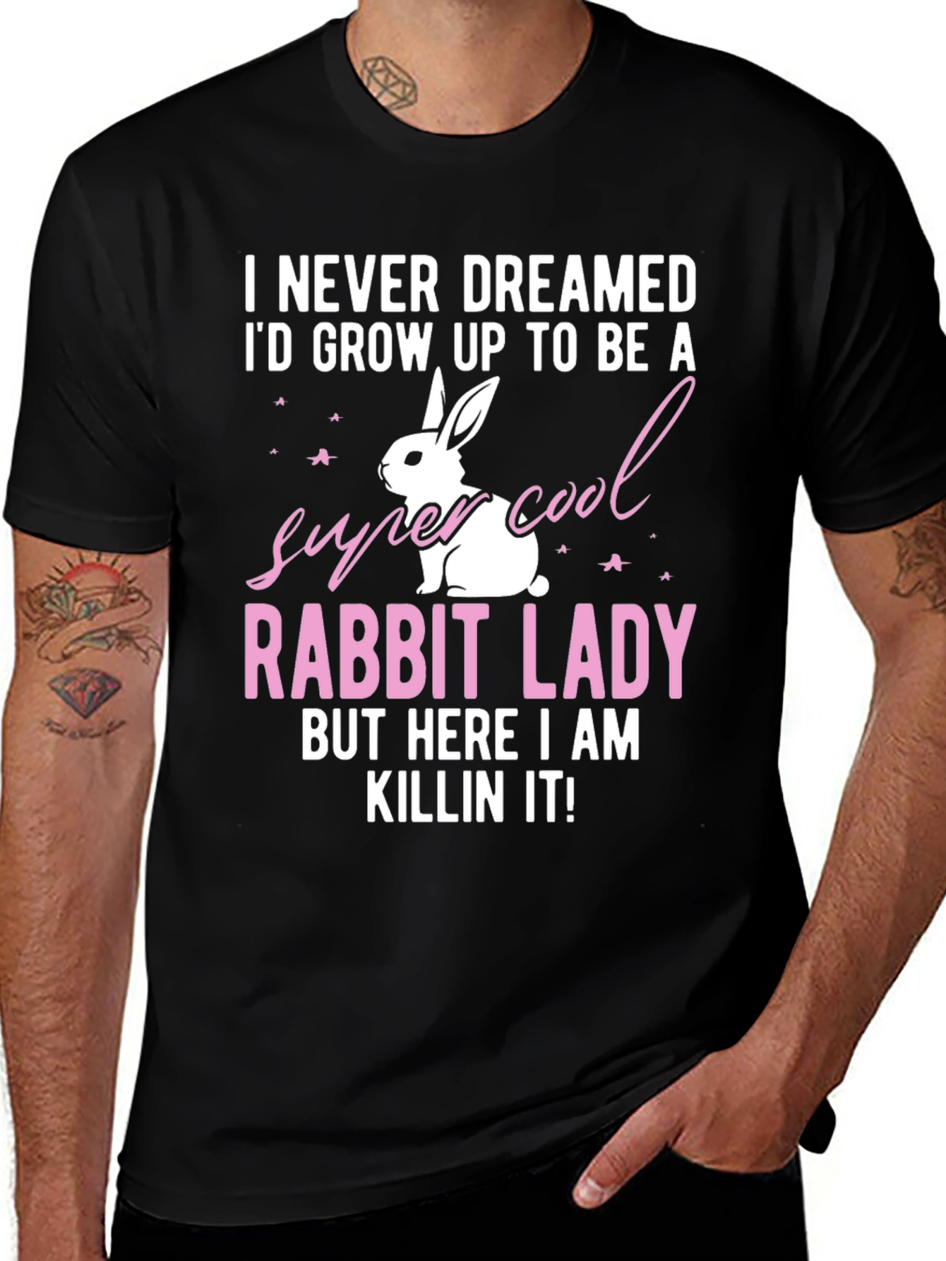 Super Cool Rabbit Lady T-Shirt