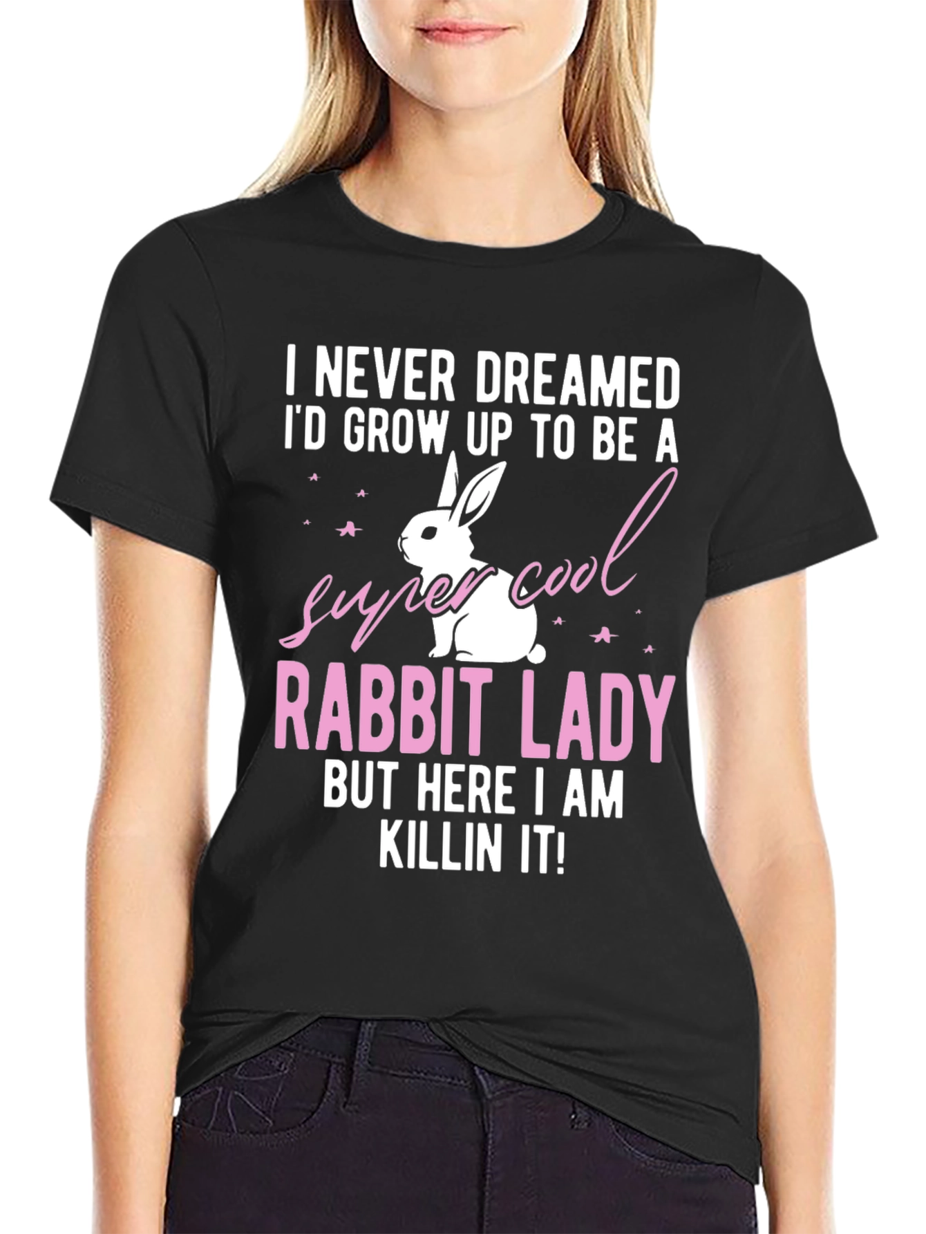Super Cool Rabbit Lady T-Shirt