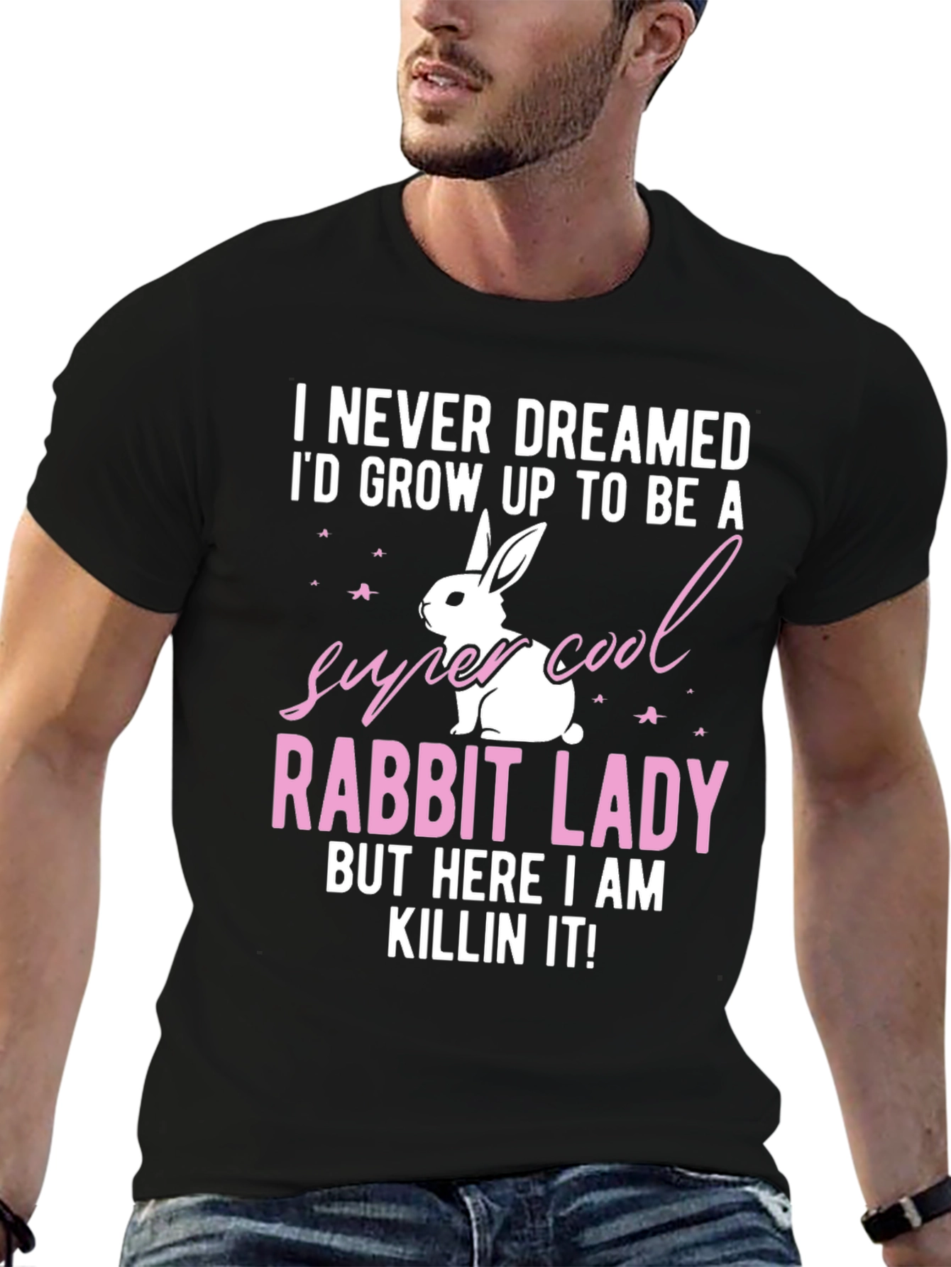 Super Cool Rabbit Lady T-Shirt