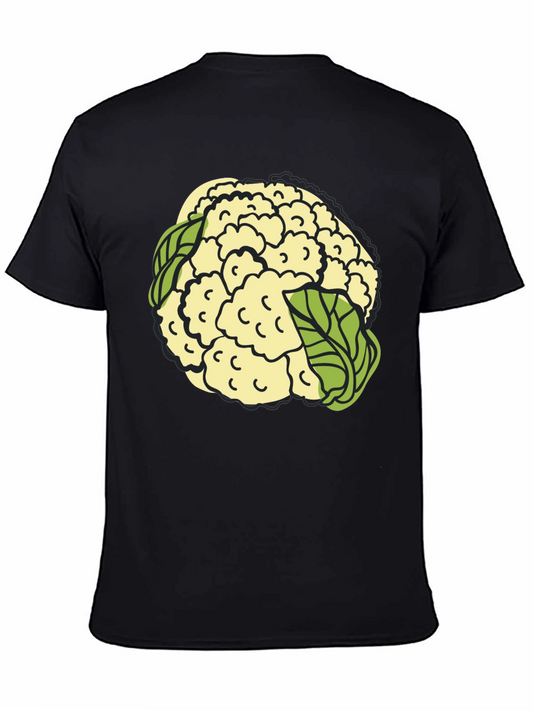 Cauliflower Graphic T-Shirt - Black Cotton Tee