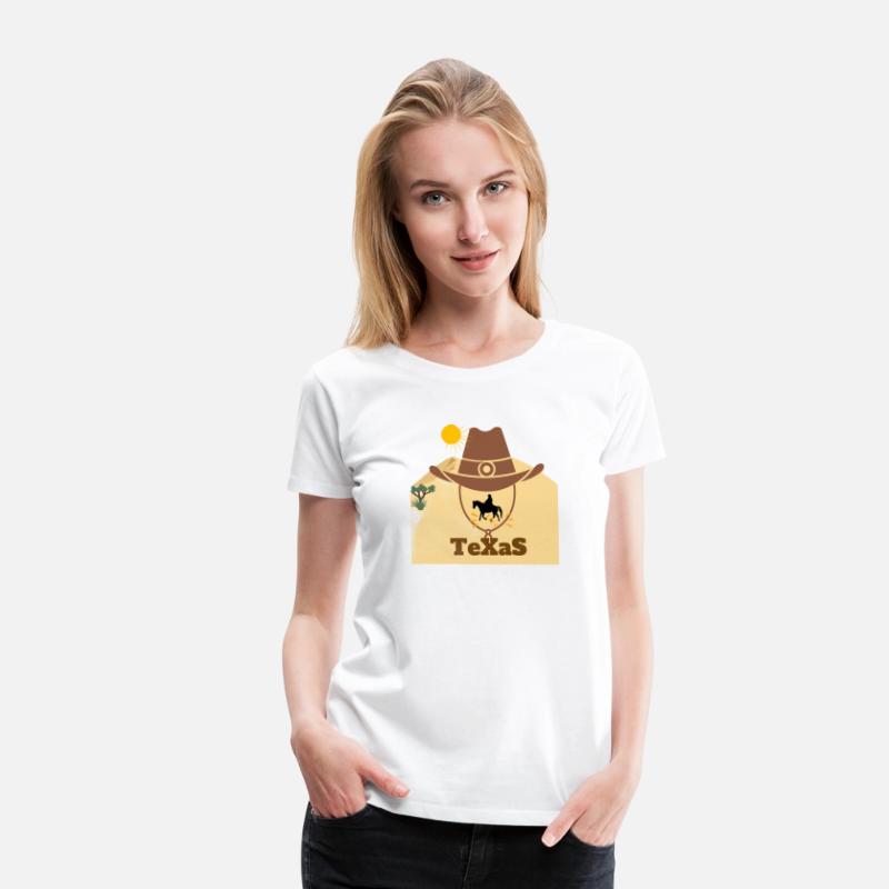 Texas cactus cowboy cool t-shirts