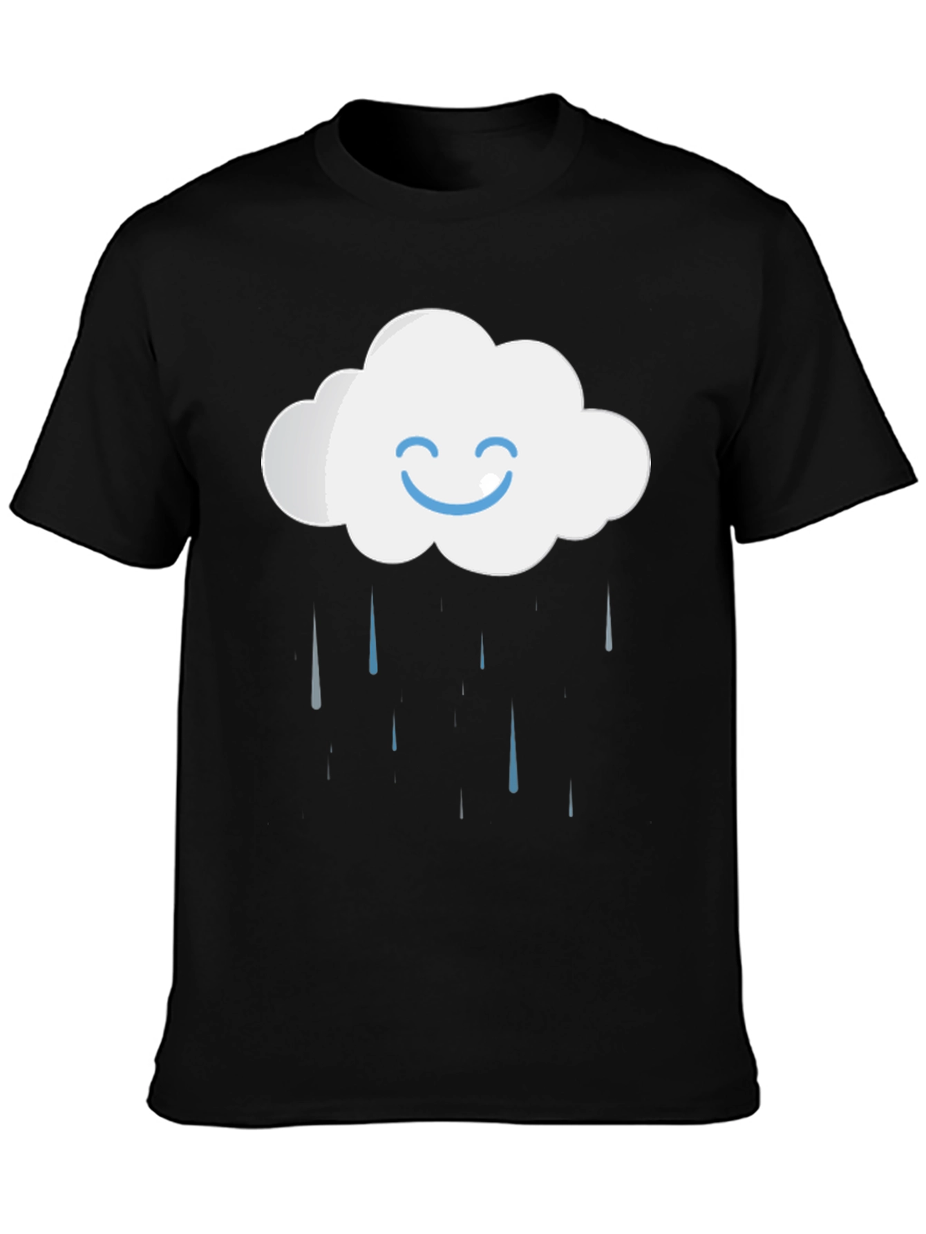 Rainy Cloud Graphic T-Shirt - Comfort Cotton Blend