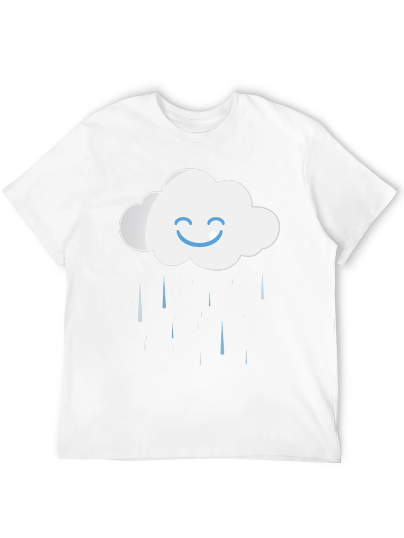 Rainy Cloud Graphic T-Shirt - Comfort Cotton Blend