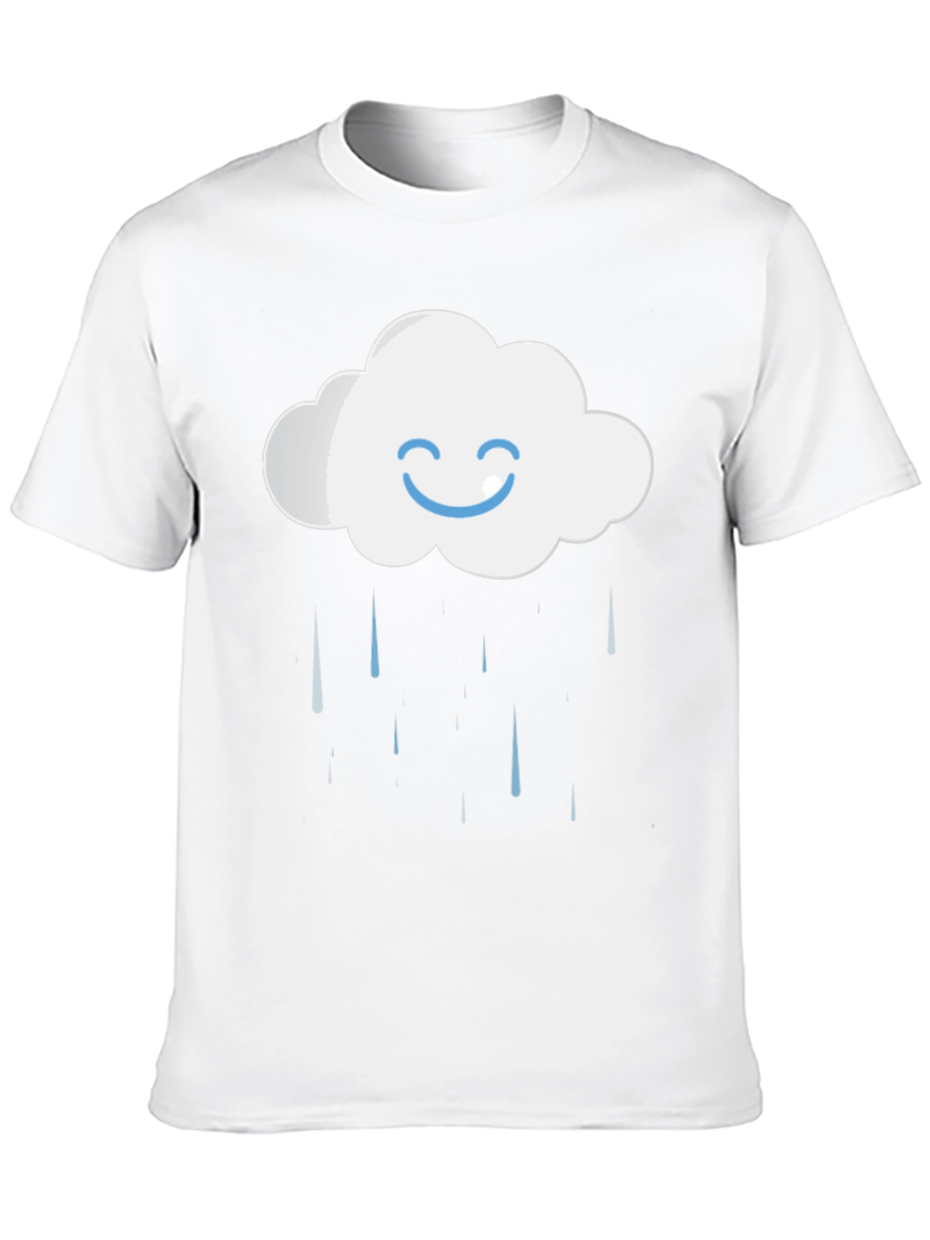 Rainy Cloud Graphic T-Shirt - Comfort Cotton Blend