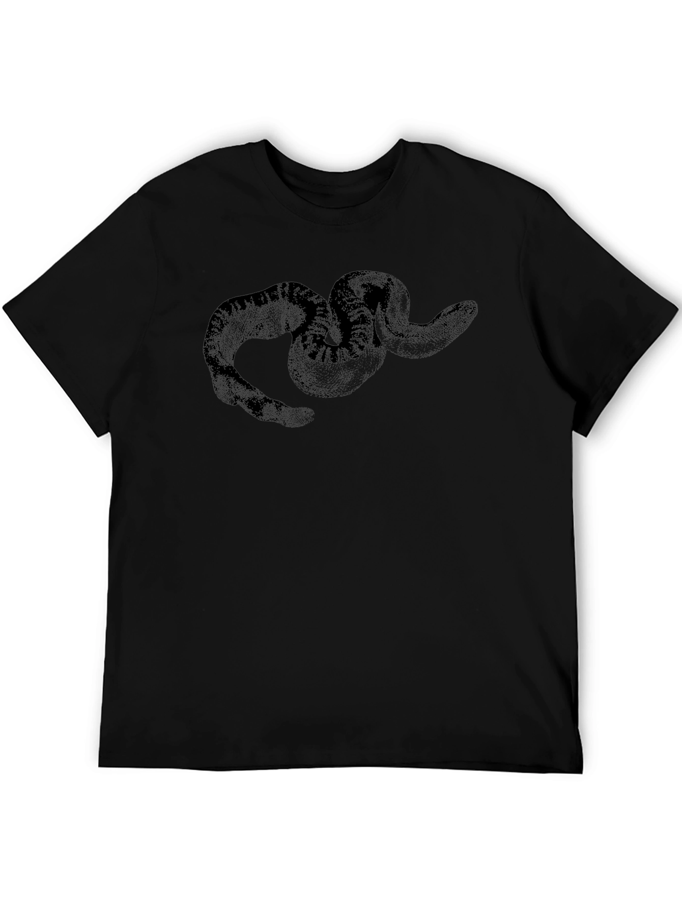 Black Snake Graphic Tee - Mens Casual Shirt