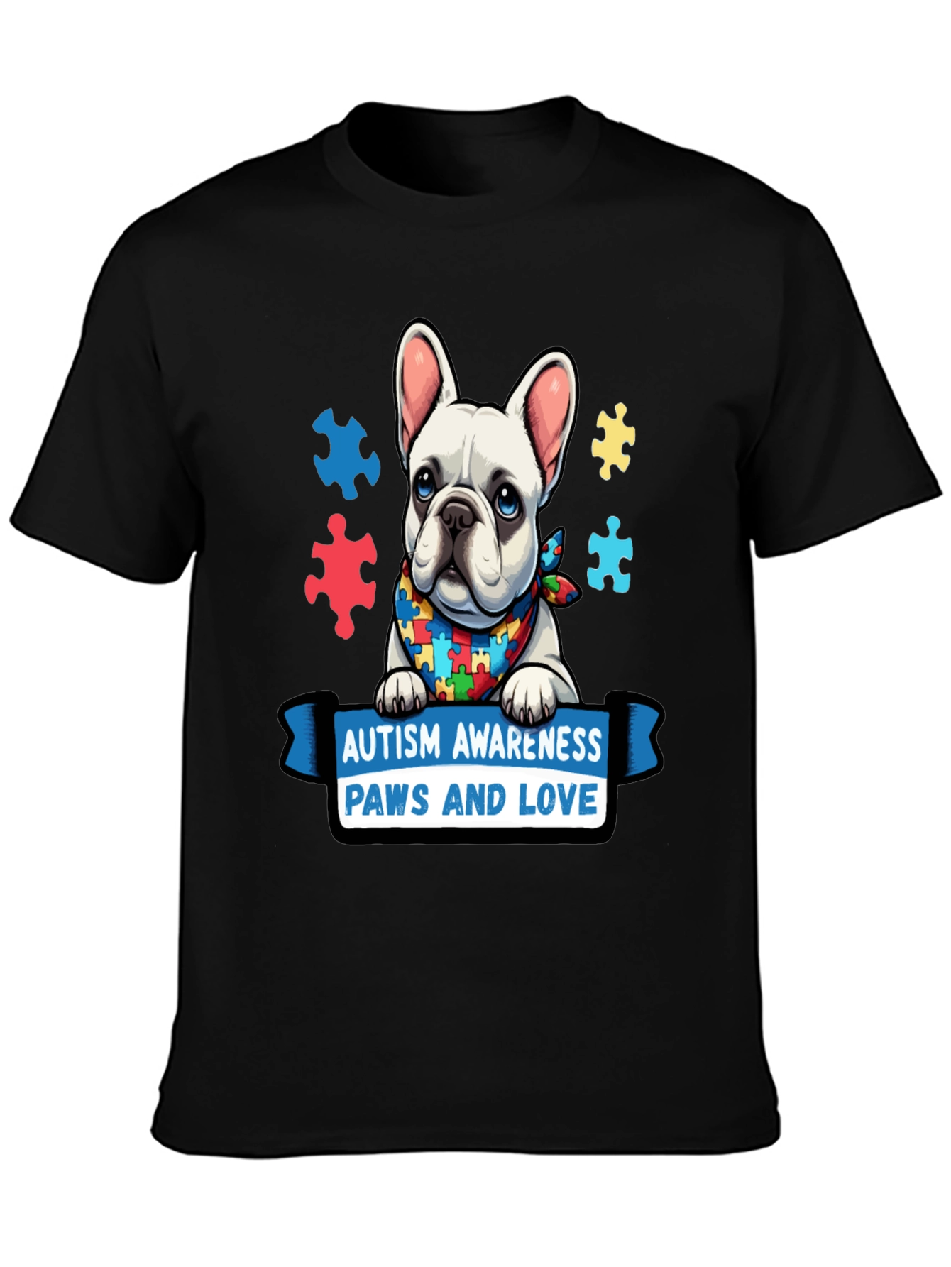 Autism Awareness Dog T-Shirt: Paws and Love