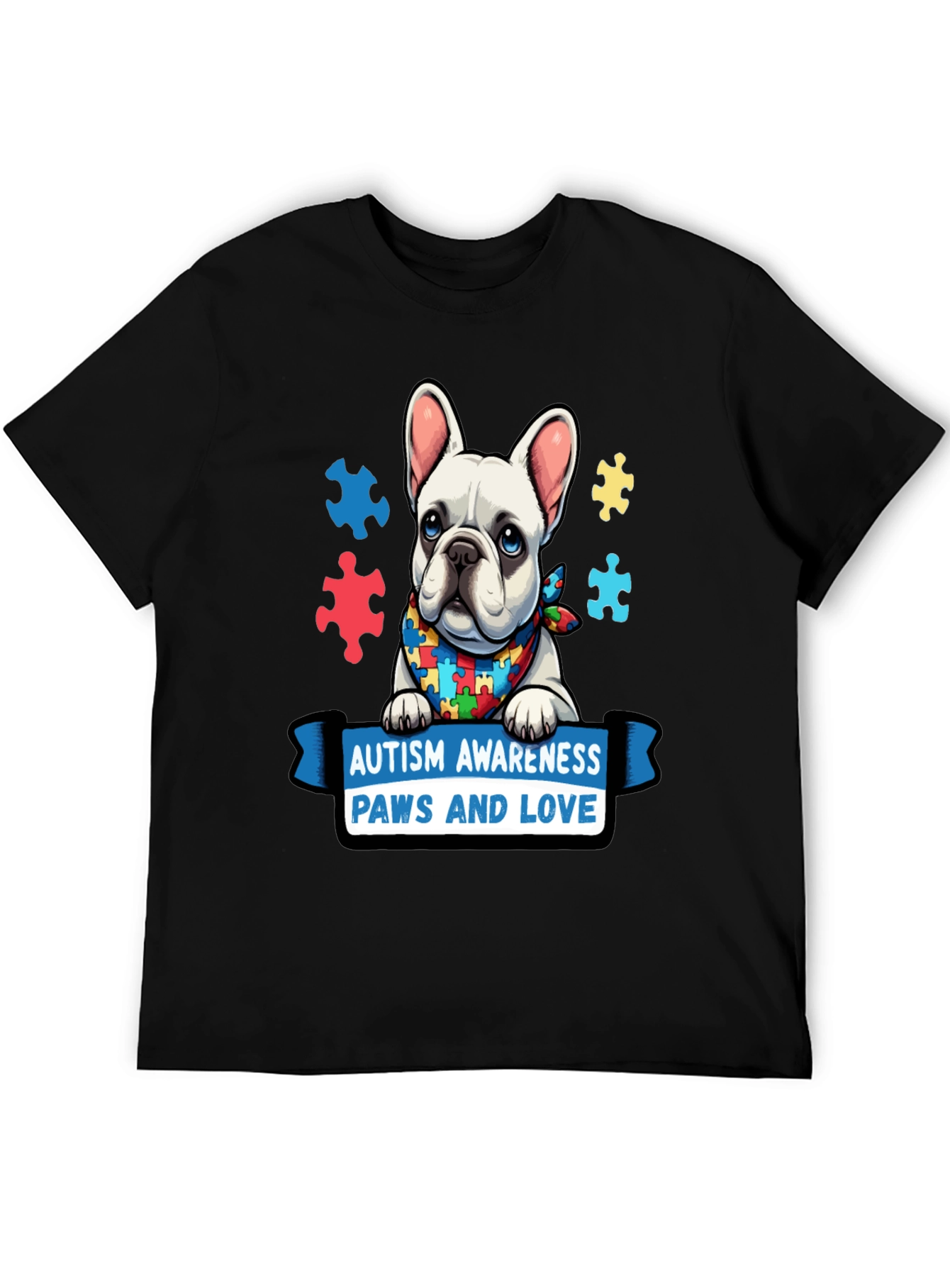 Autism Awareness Dog T-Shirt: Paws and Love