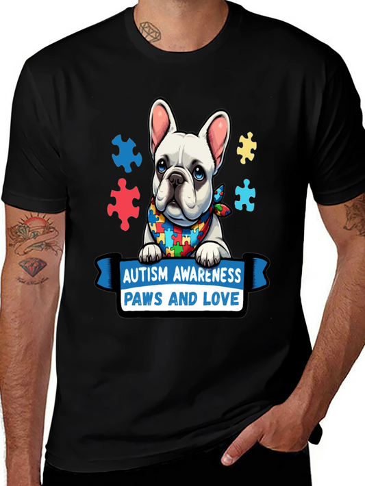 Autism Awareness Dog T-Shirt: Paws and Love