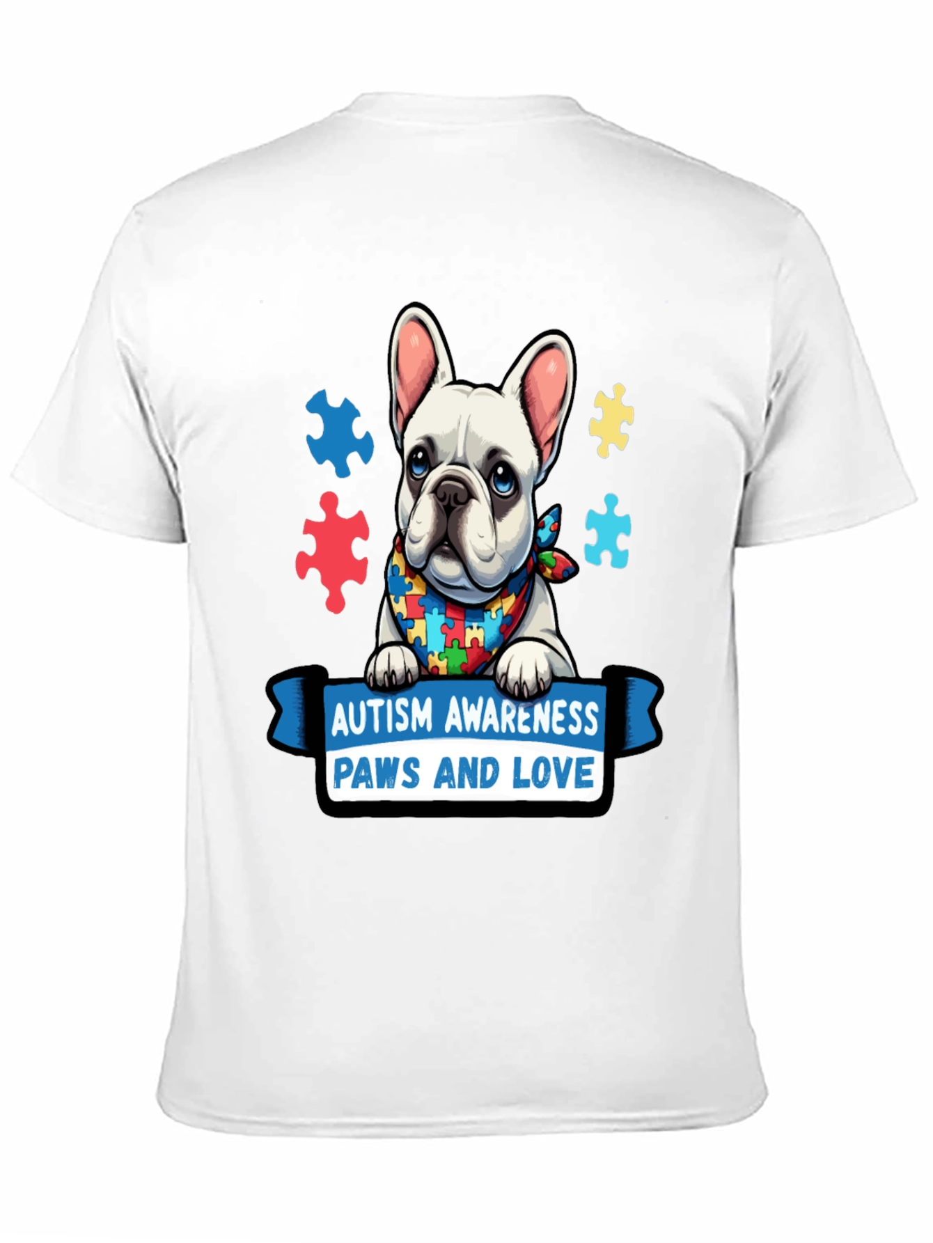 Autism Awareness Dog T-Shirt: Paws and Love