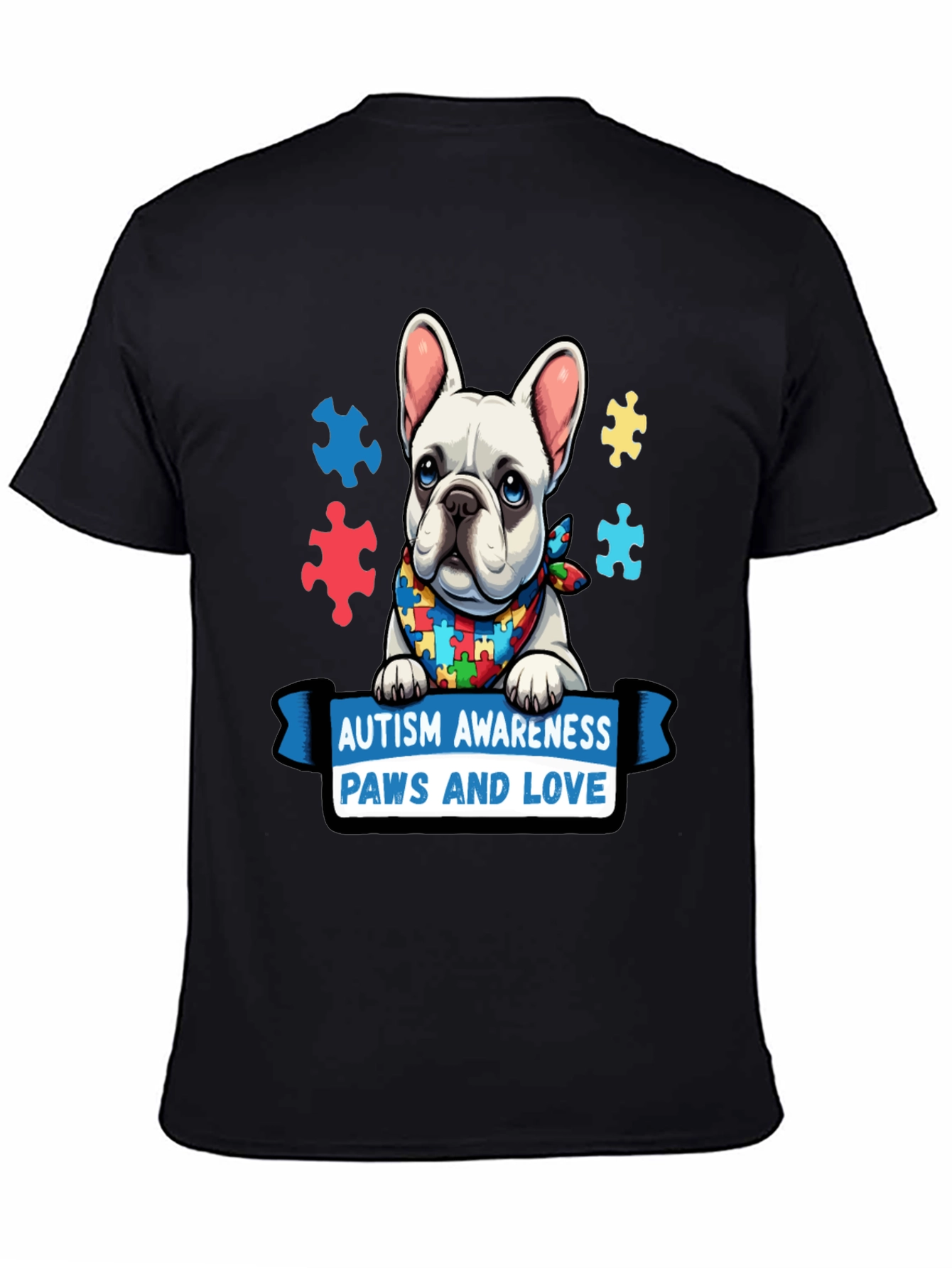 Autism Awareness Dog T-Shirt: Paws and Love