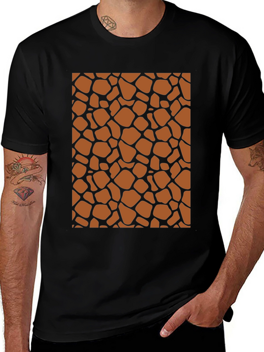Giraffe Print Tee - Stylish Animal Pattern T-Shirt