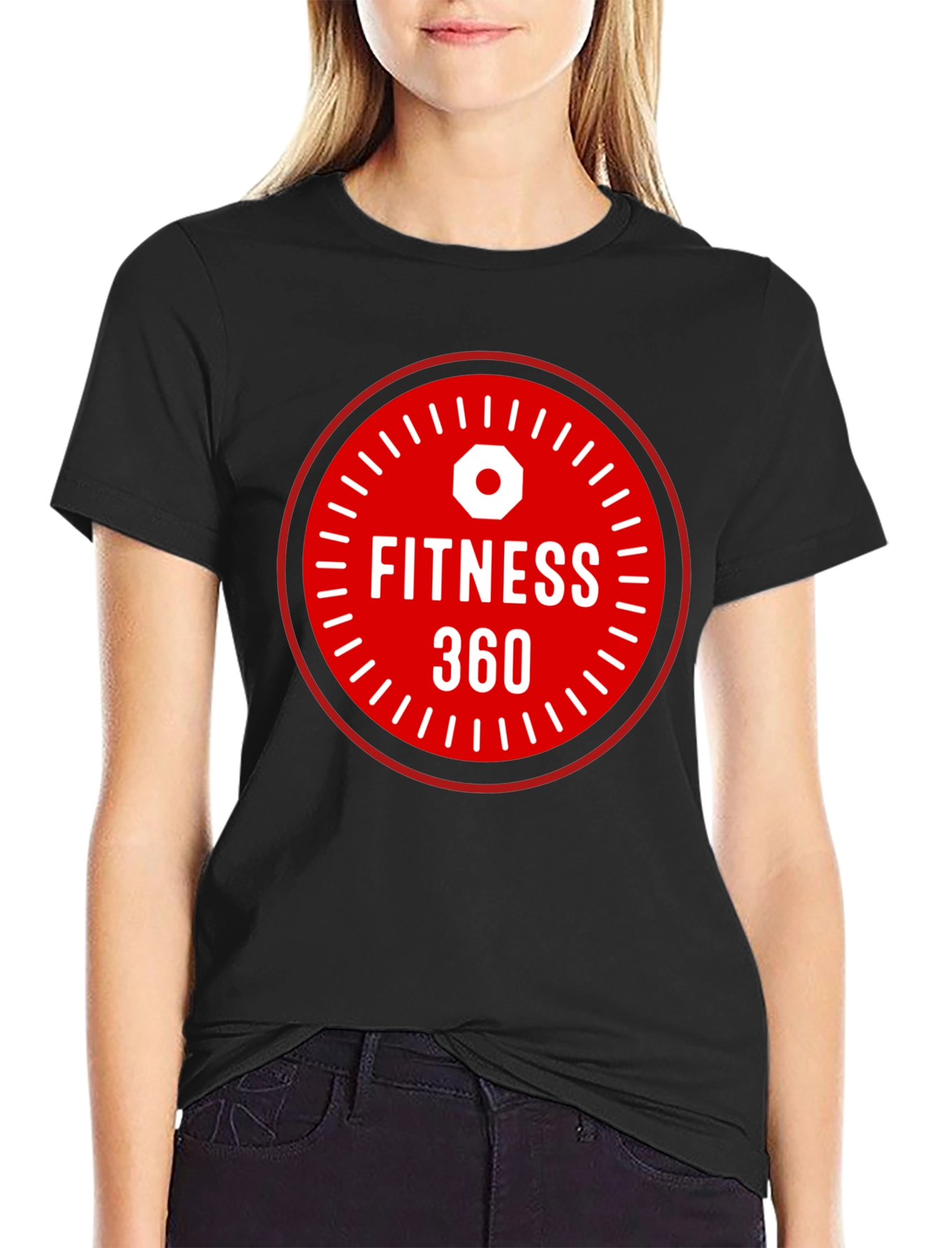 Fitness 360 Graphic T-Shirt - Black