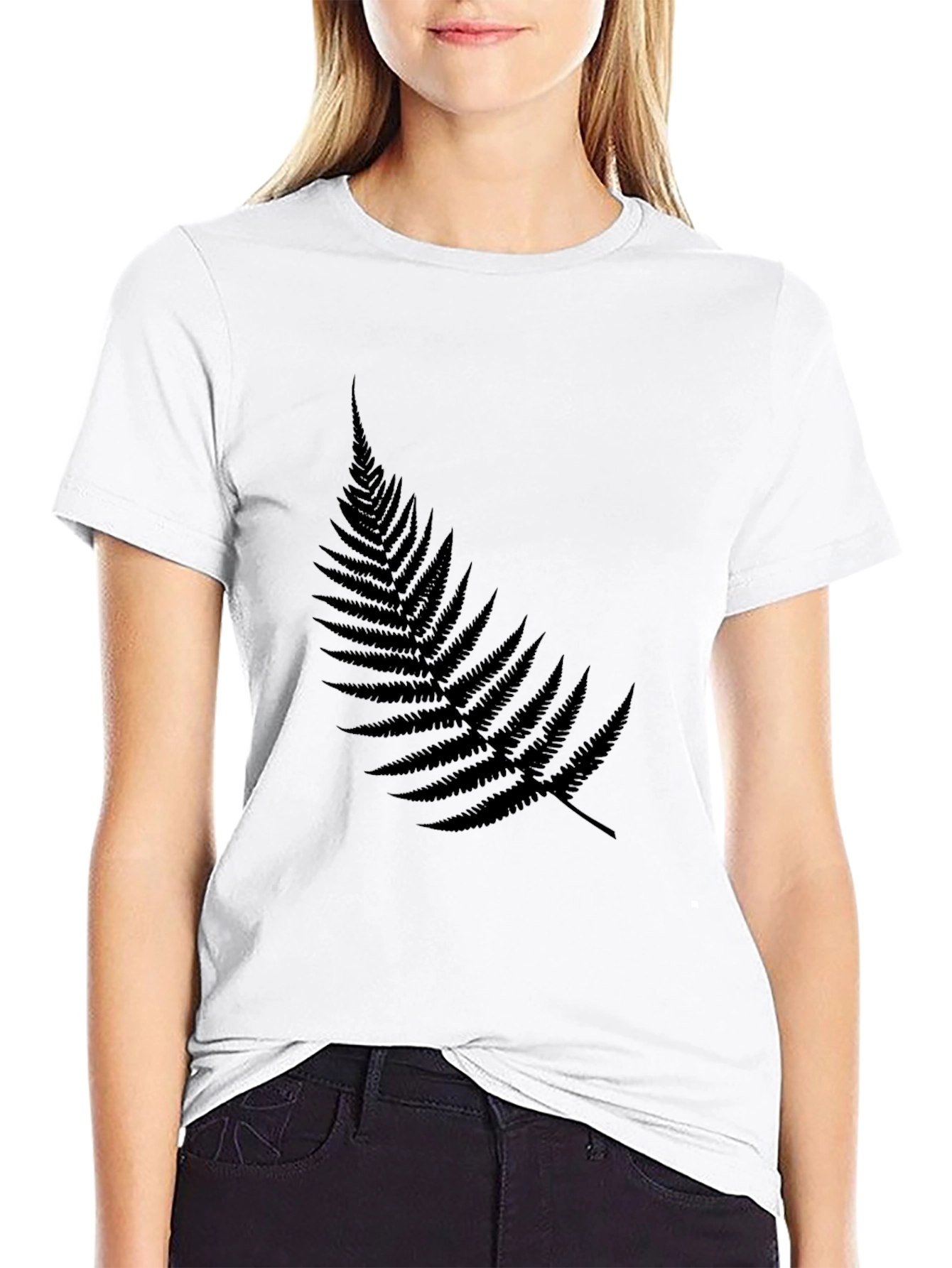 Black Fern Graphic Tee - Casual Comfort