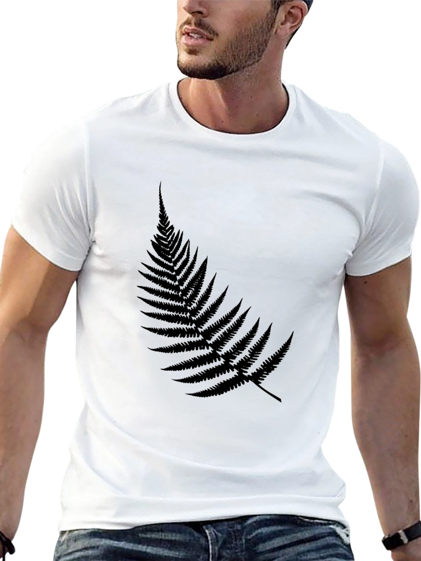 Black Fern Graphic Tee - Casual Comfort