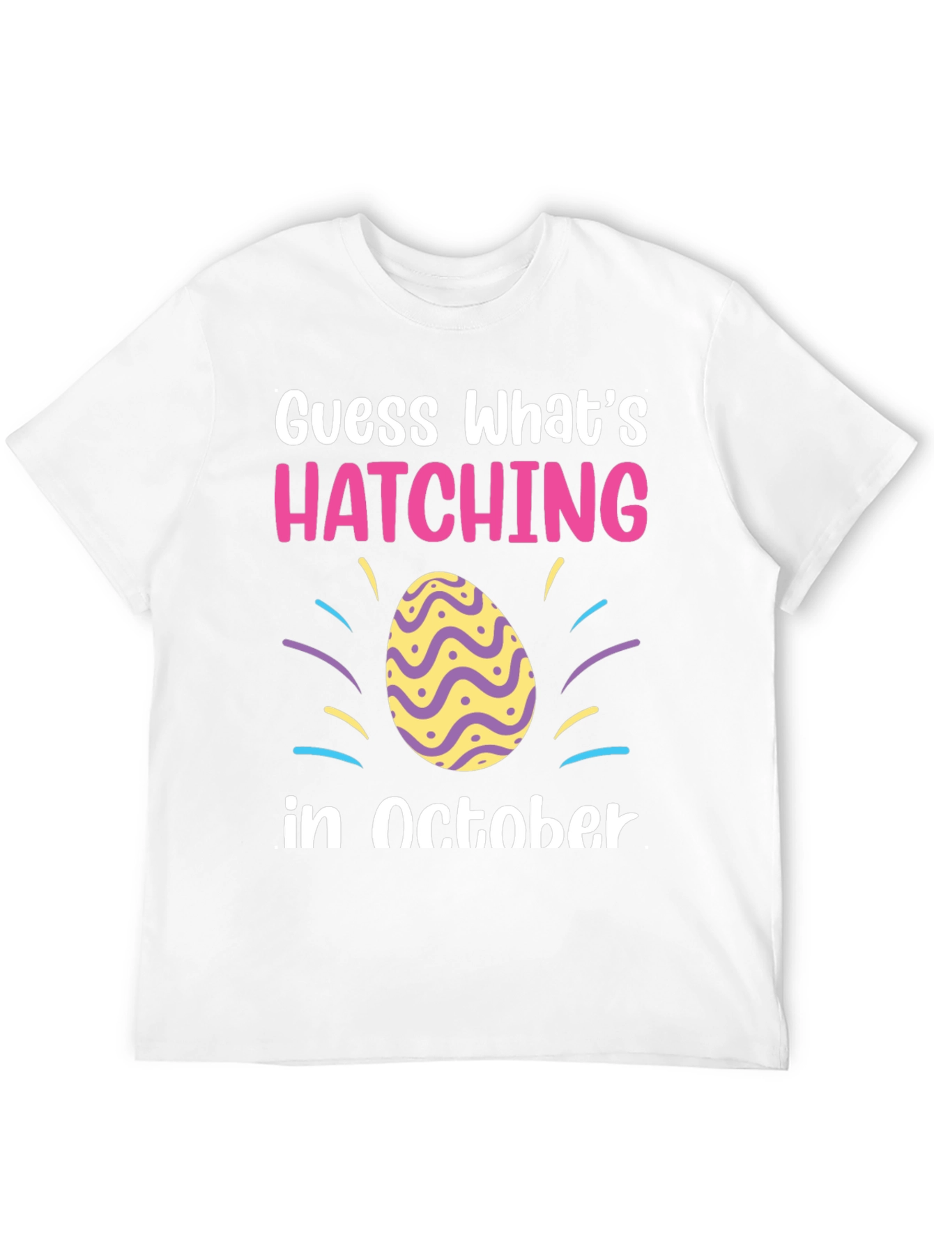 October Hatching T-Shirt - Baby Announcement Tee