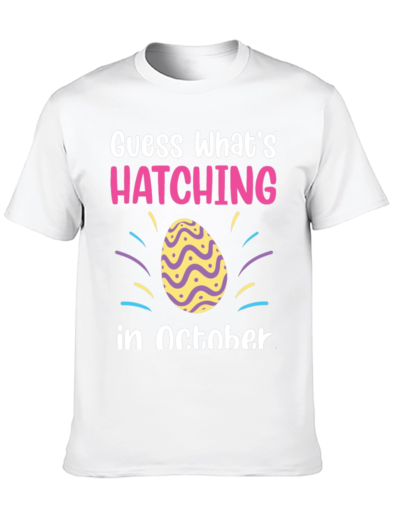 October Hatching T-Shirt - Baby Announcement Tee